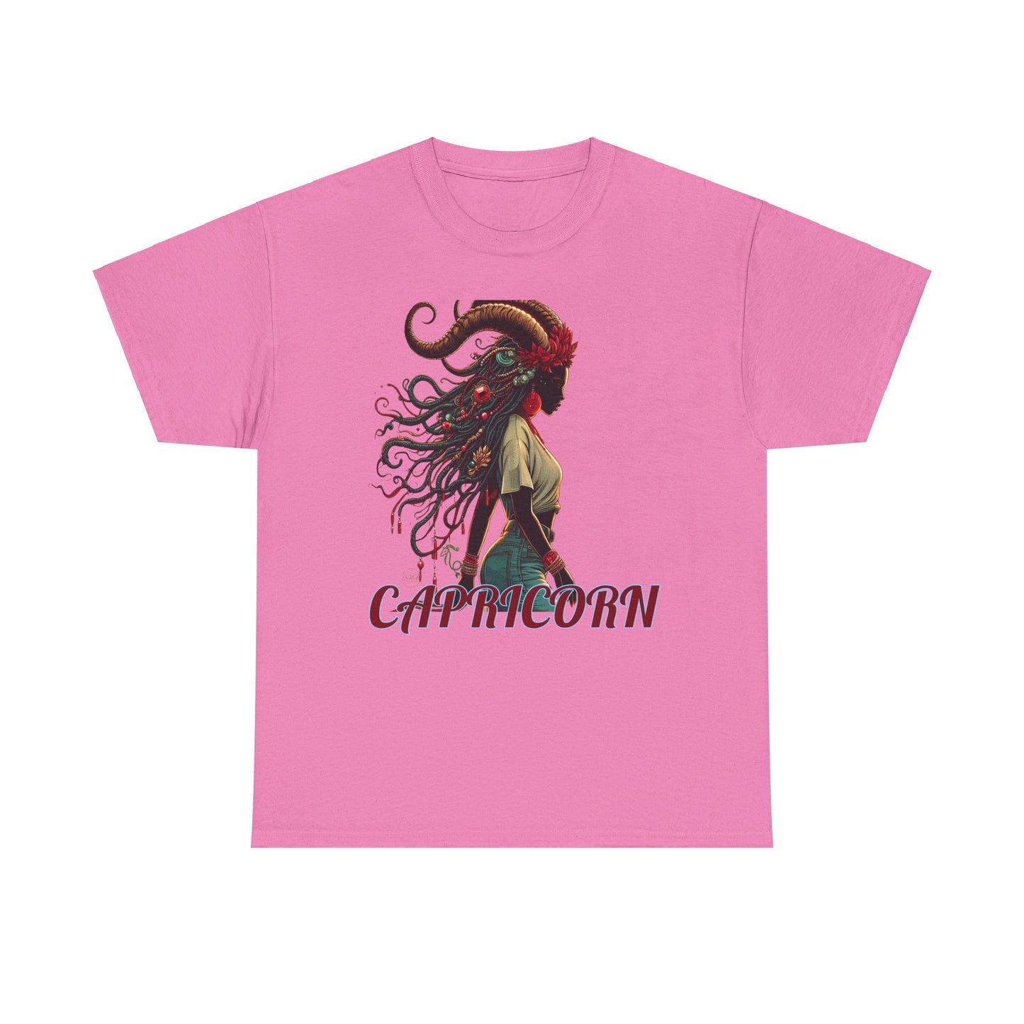Capricorn Graphic Unisex Heavy Cotton Tee - Astrology Zodiac Shirt