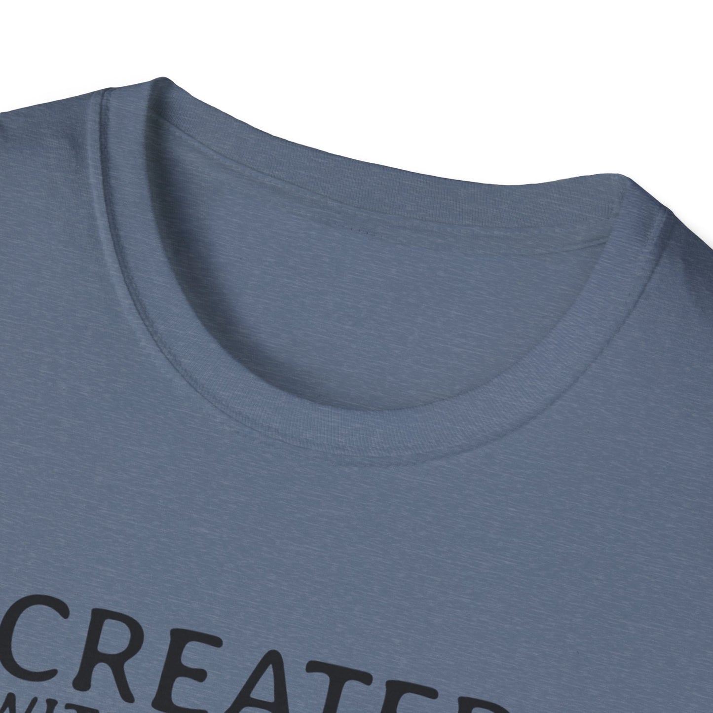 Created with a Purpose Unisex Softstyle T-Shirt - Inspirational Graphic Tee for Faith and Community