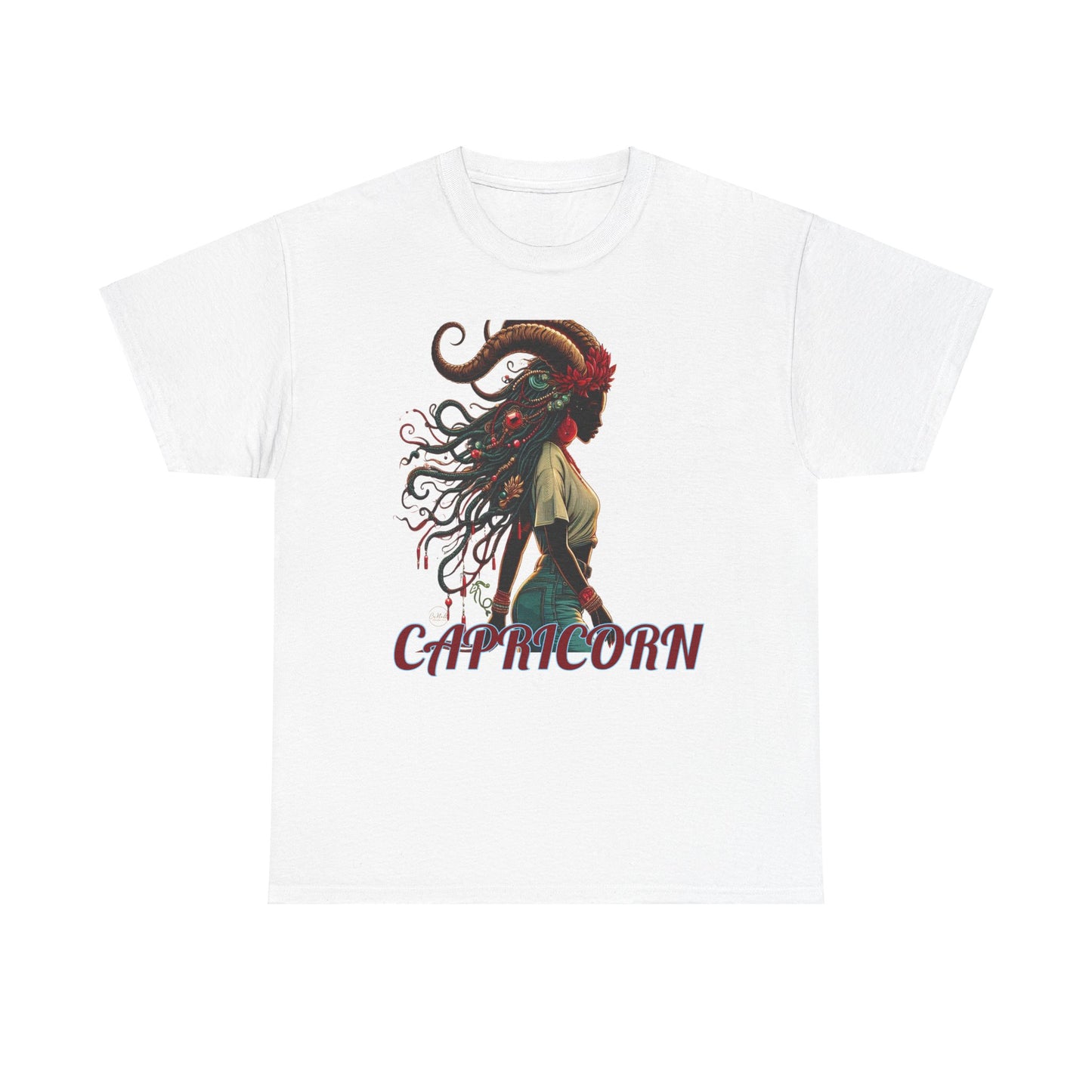 Capricorn Graphic Unisex Heavy Cotton Tee - Astrology Zodiac Shirt