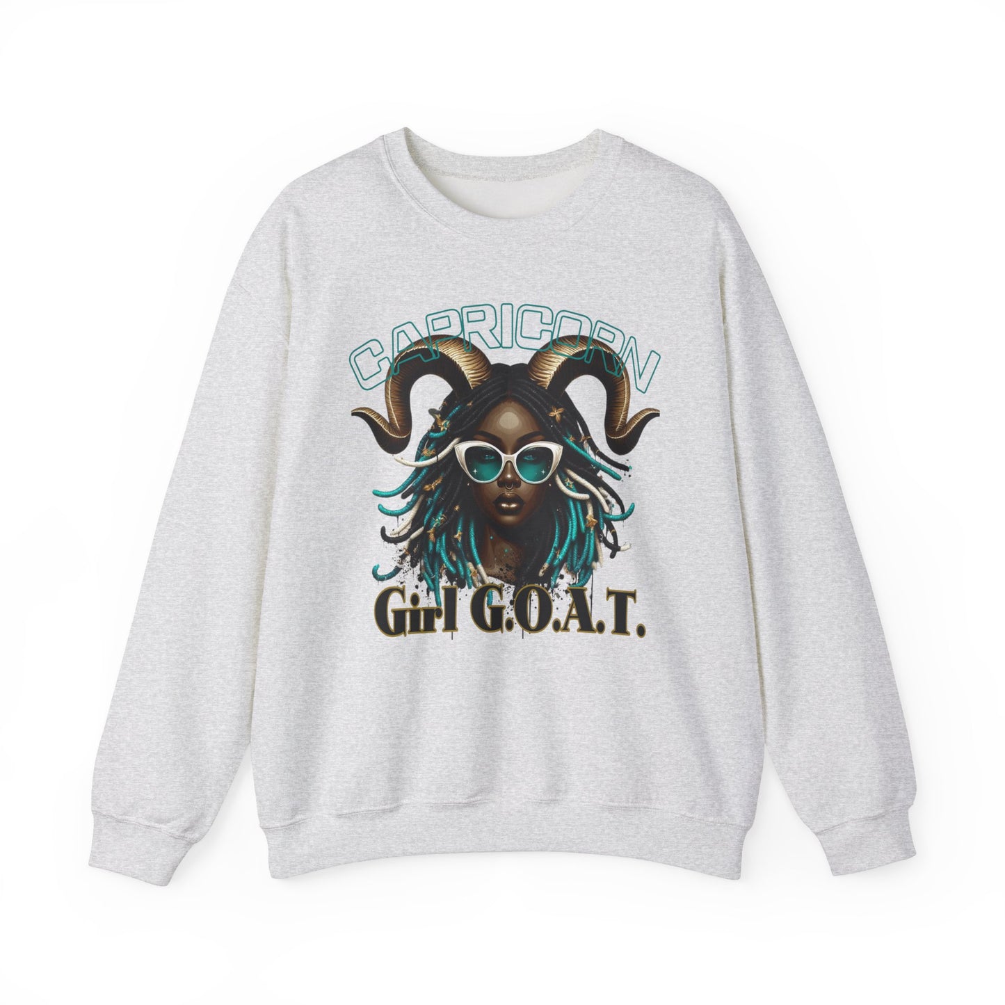 Capricorn Girl G.O.A.T. Unisex Crewneck Sweatshirt