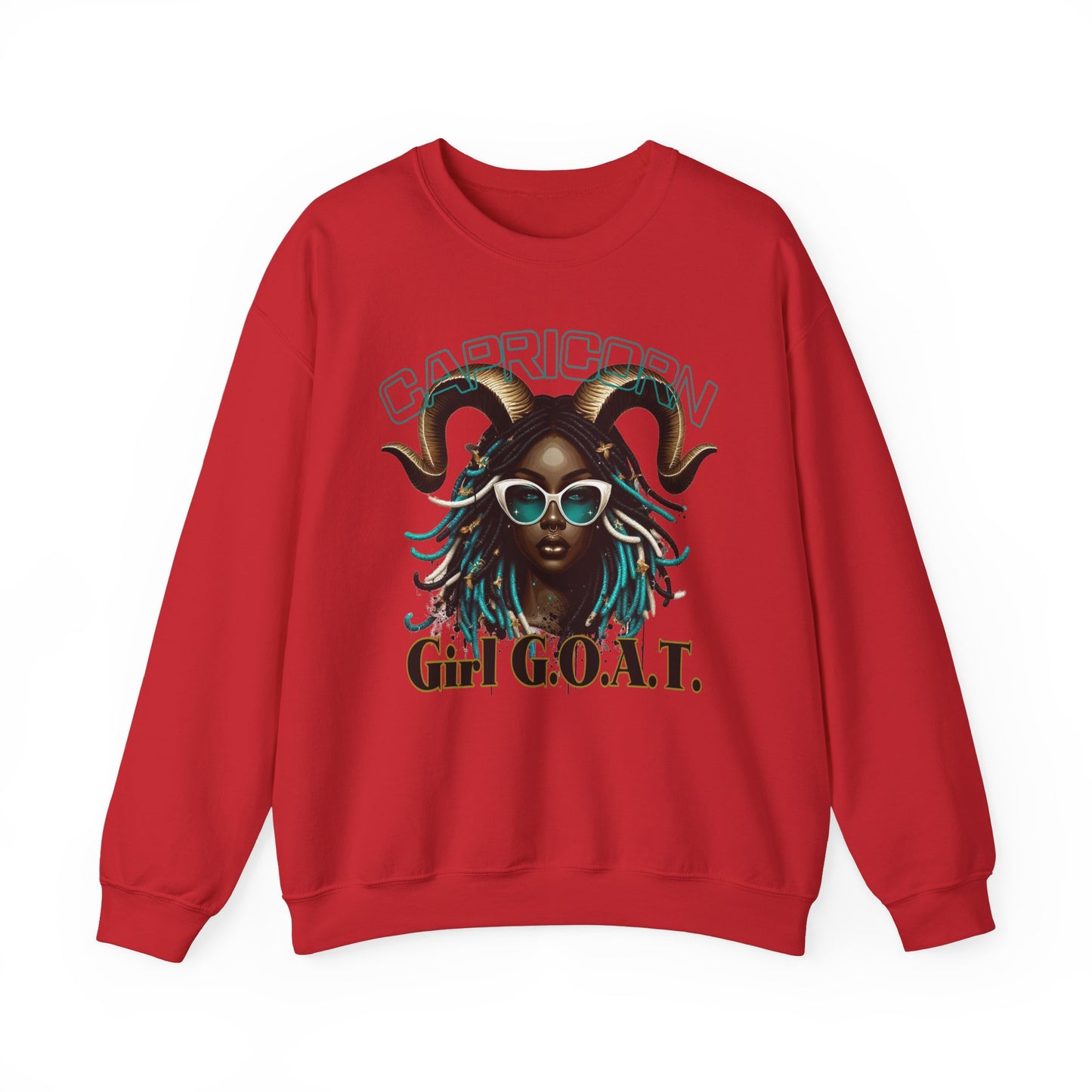 Capricorn Girl G.O.A.T. Unisex Crewneck Sweatshirt