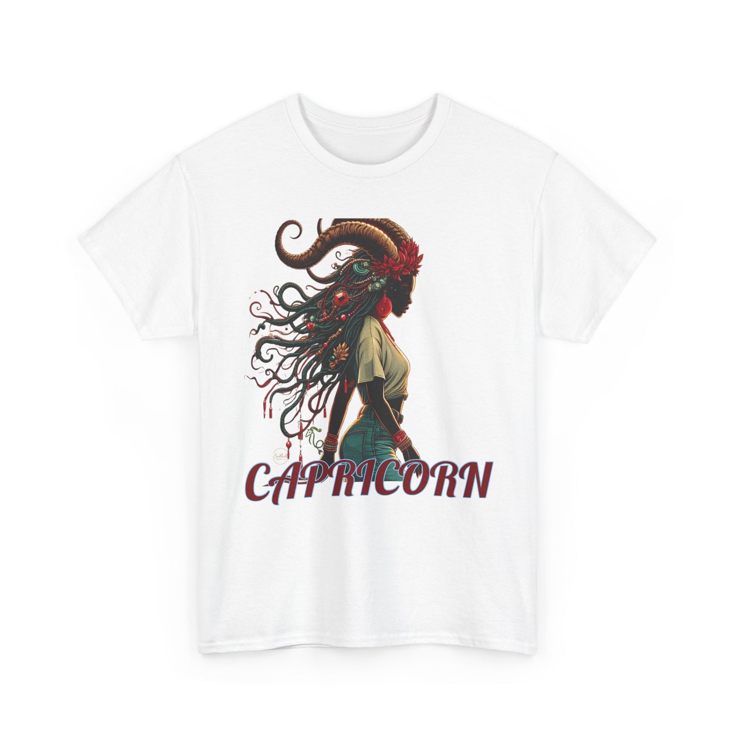 Capricorn Graphic Unisex Heavy Cotton Tee - Astrology Zodiac Shirt