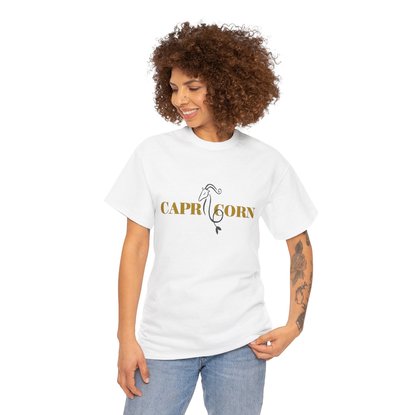 Capricorn Zodiac Unisex Heavy Cotton Tee - Astrology Shirt for Horoscope Lovers