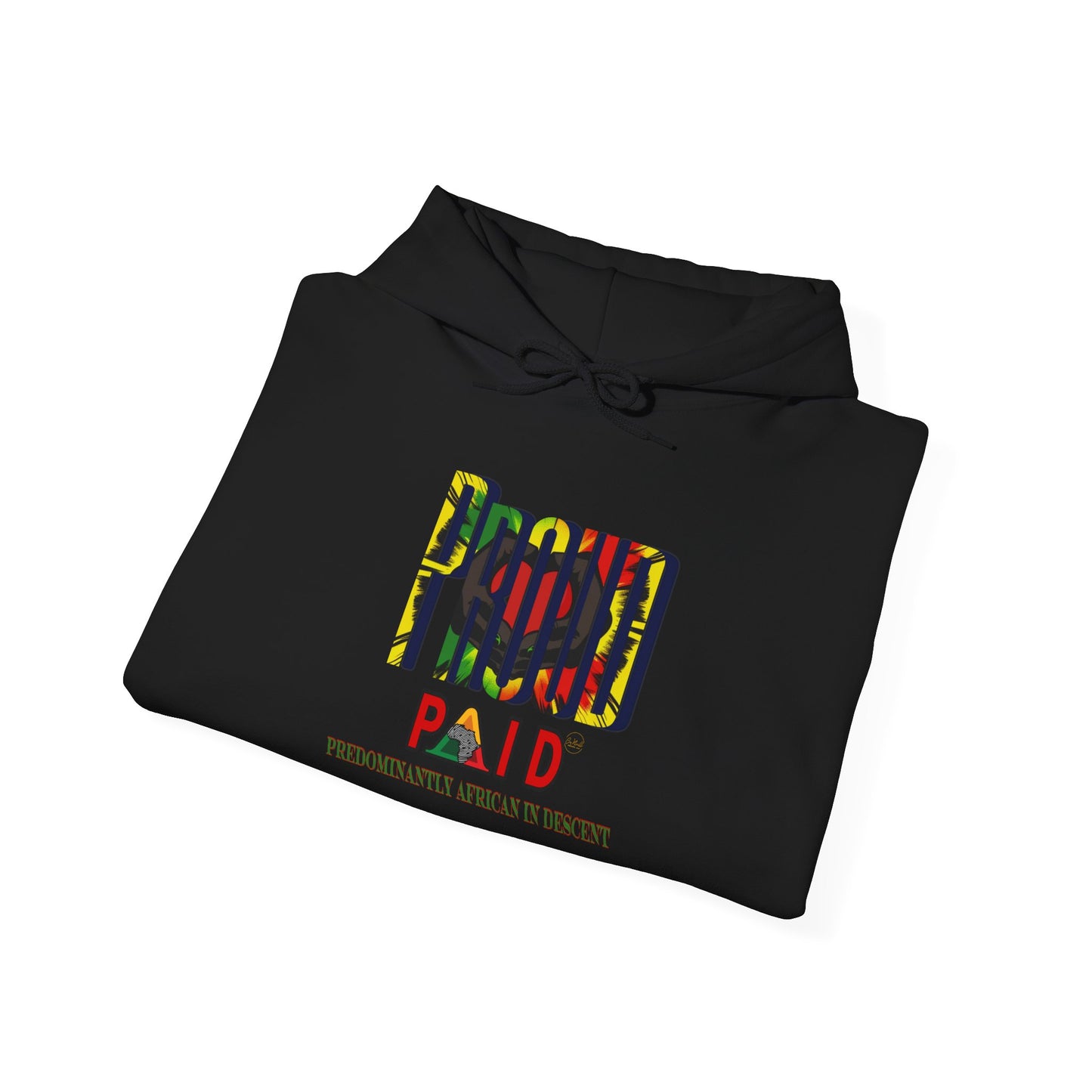 “PROUD” PAID Unisex Heavy Blend™ Hoodie - Celebrate Heritage in Style