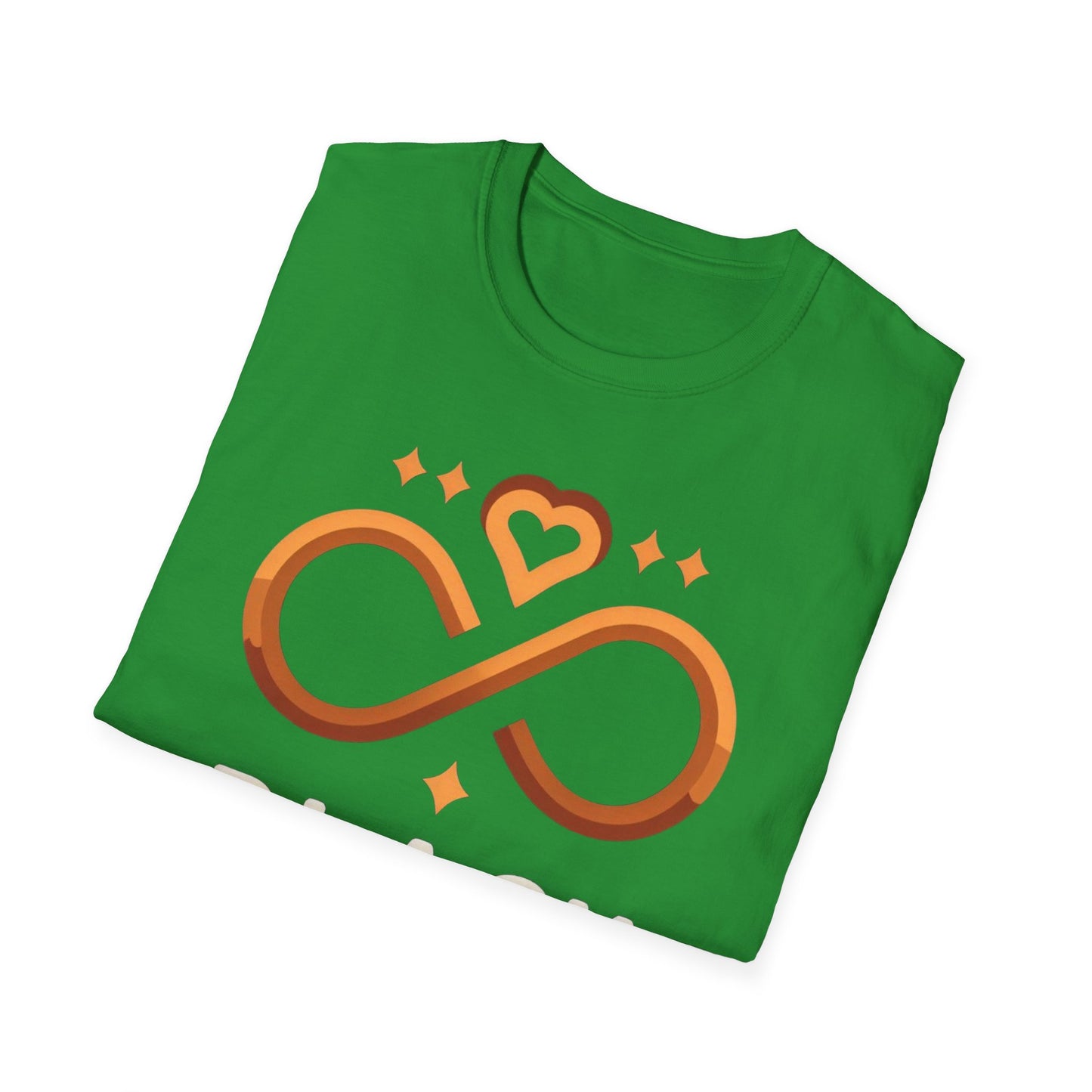 Unisex Softstyle T-Shirt - Black Love Infinity Design