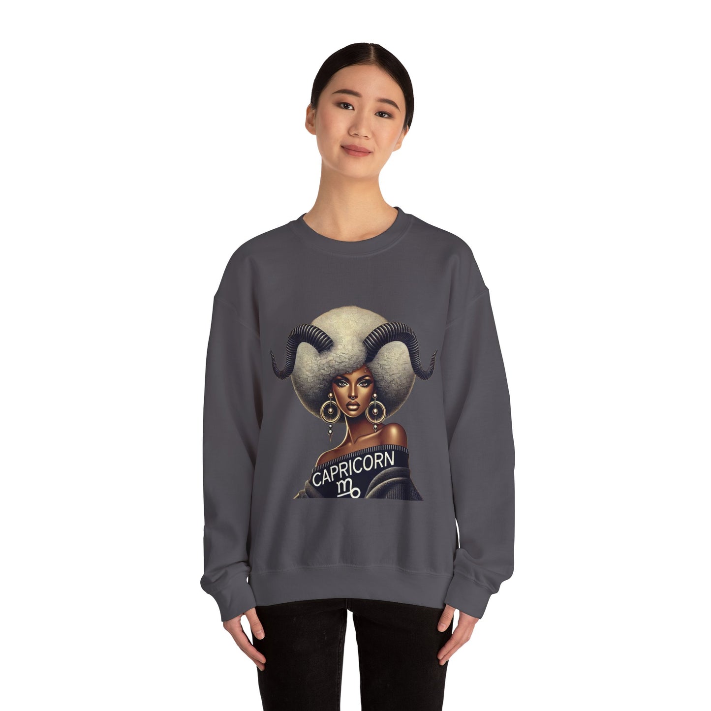 Capricorn Zodiac Sweatshirt for Astrology Lovers - Unisex Heavy Blend® Crewneck