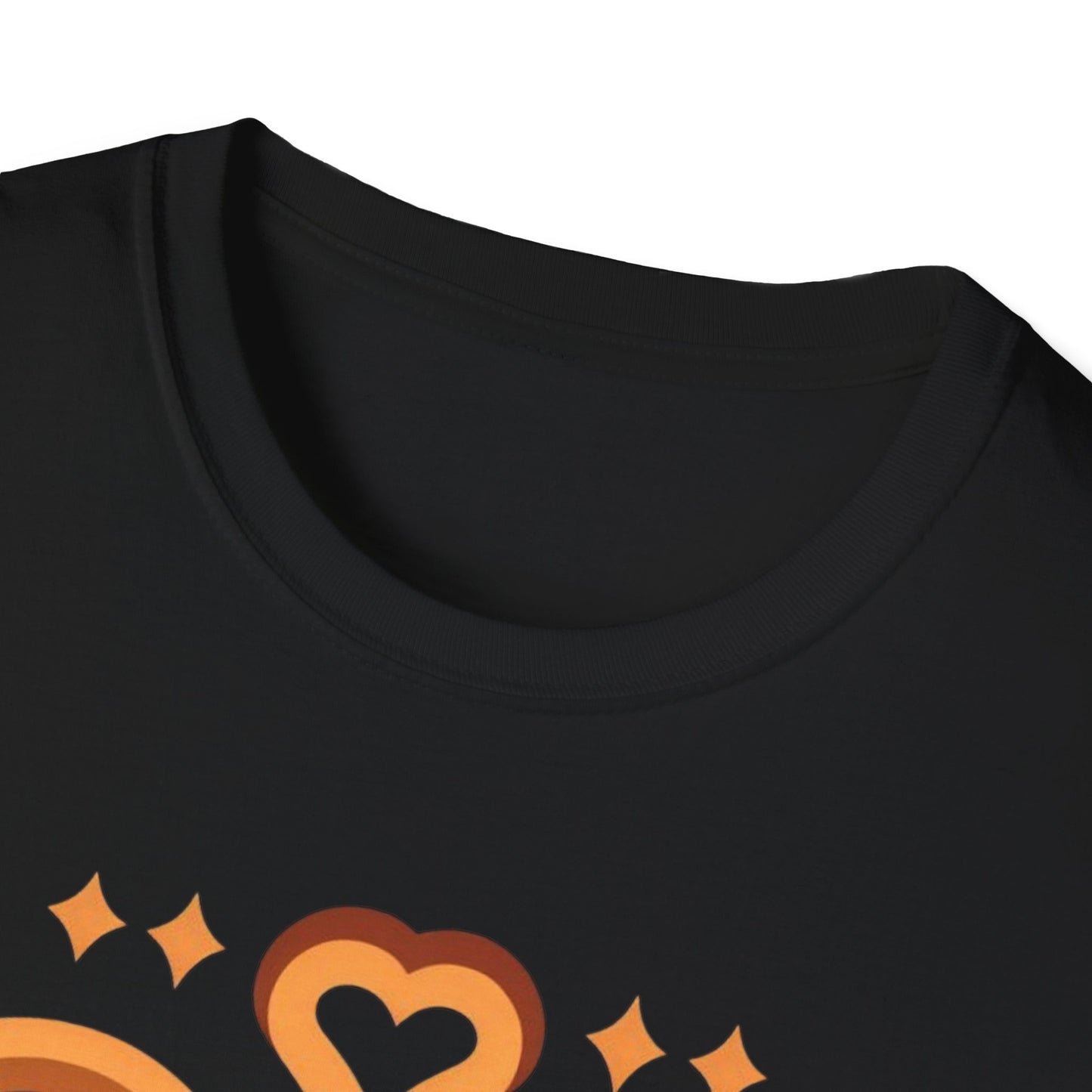 Unisex Softstyle T-Shirt - Black Love Infinity Design