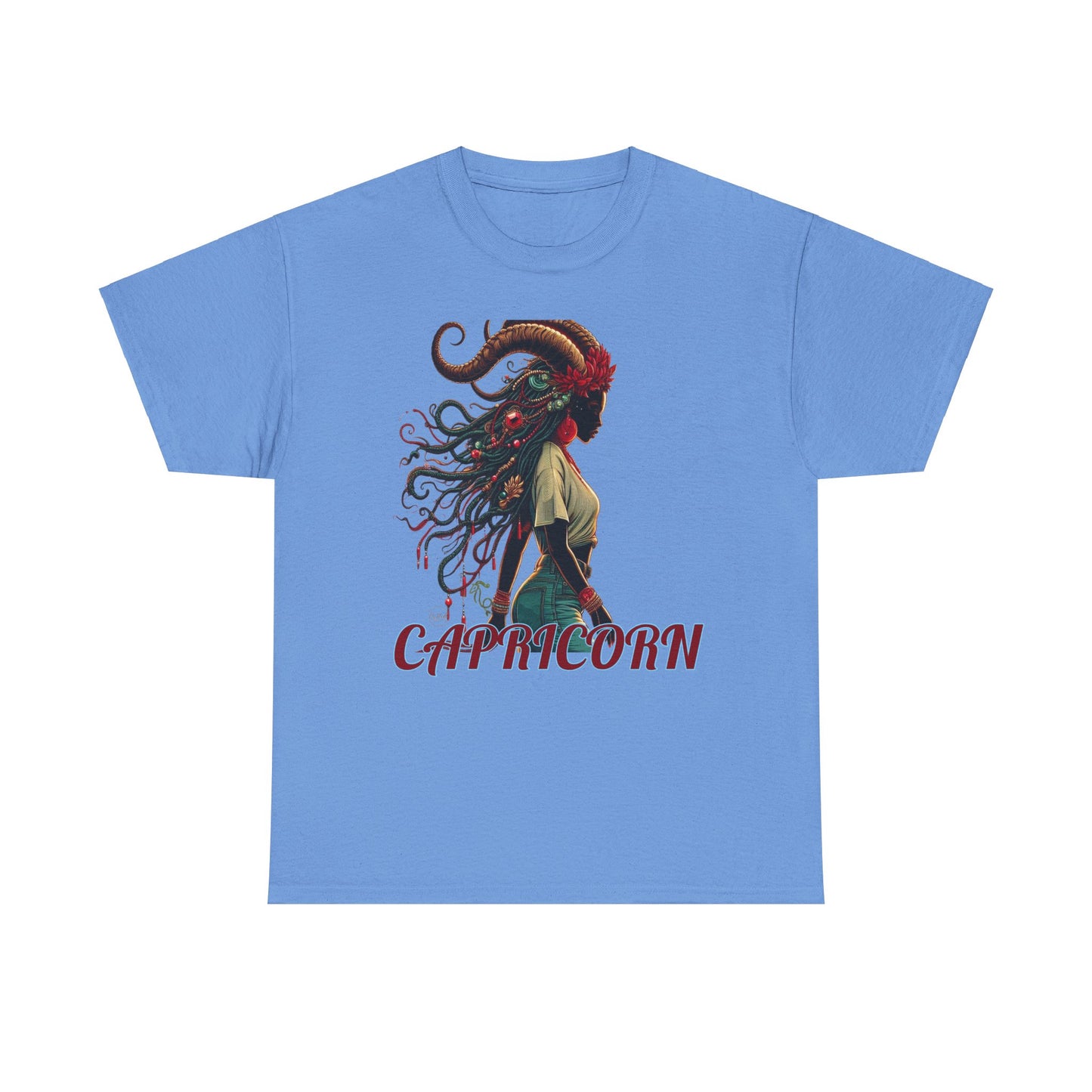 Capricorn Graphic Unisex Heavy Cotton Tee - Astrology Zodiac Shirt