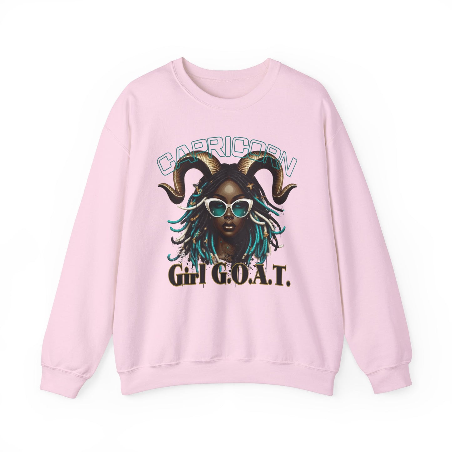 Capricorn Girl G.O.A.T. Unisex Crewneck Sweatshirt