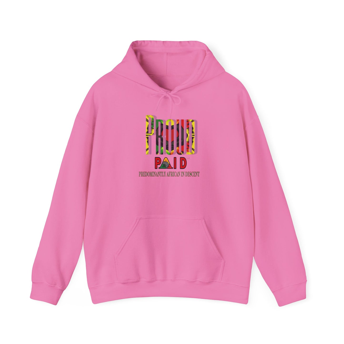 “PROUD” PAID Unisex Heavy Blend™ Hoodie - Celebrate Heritage in Style