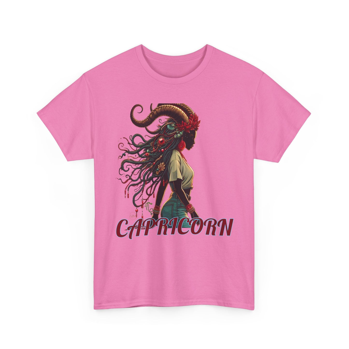 Capricorn Graphic Unisex Heavy Cotton Tee - Astrology Zodiac Shirt