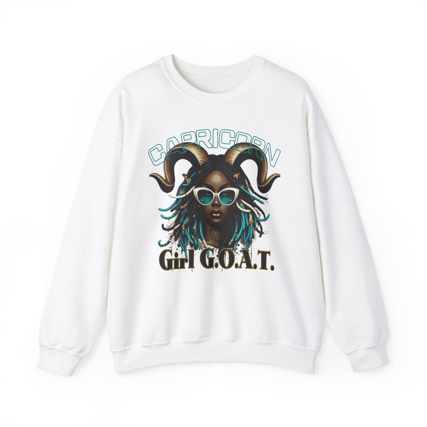 Capricorn Girl G.O.A.T. Unisex Crewneck Sweatshirt