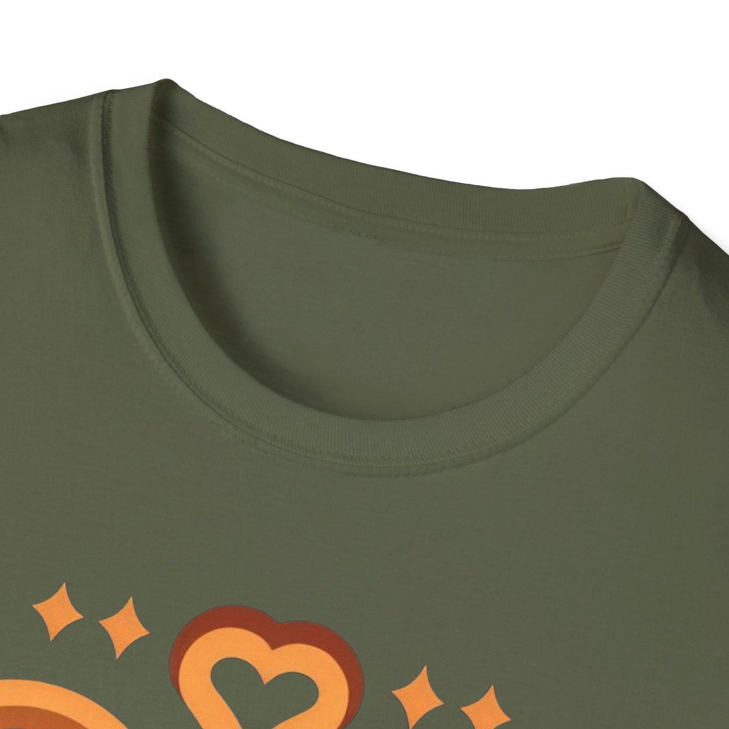 Unisex Softstyle T-Shirt - Black Love Infinity Design