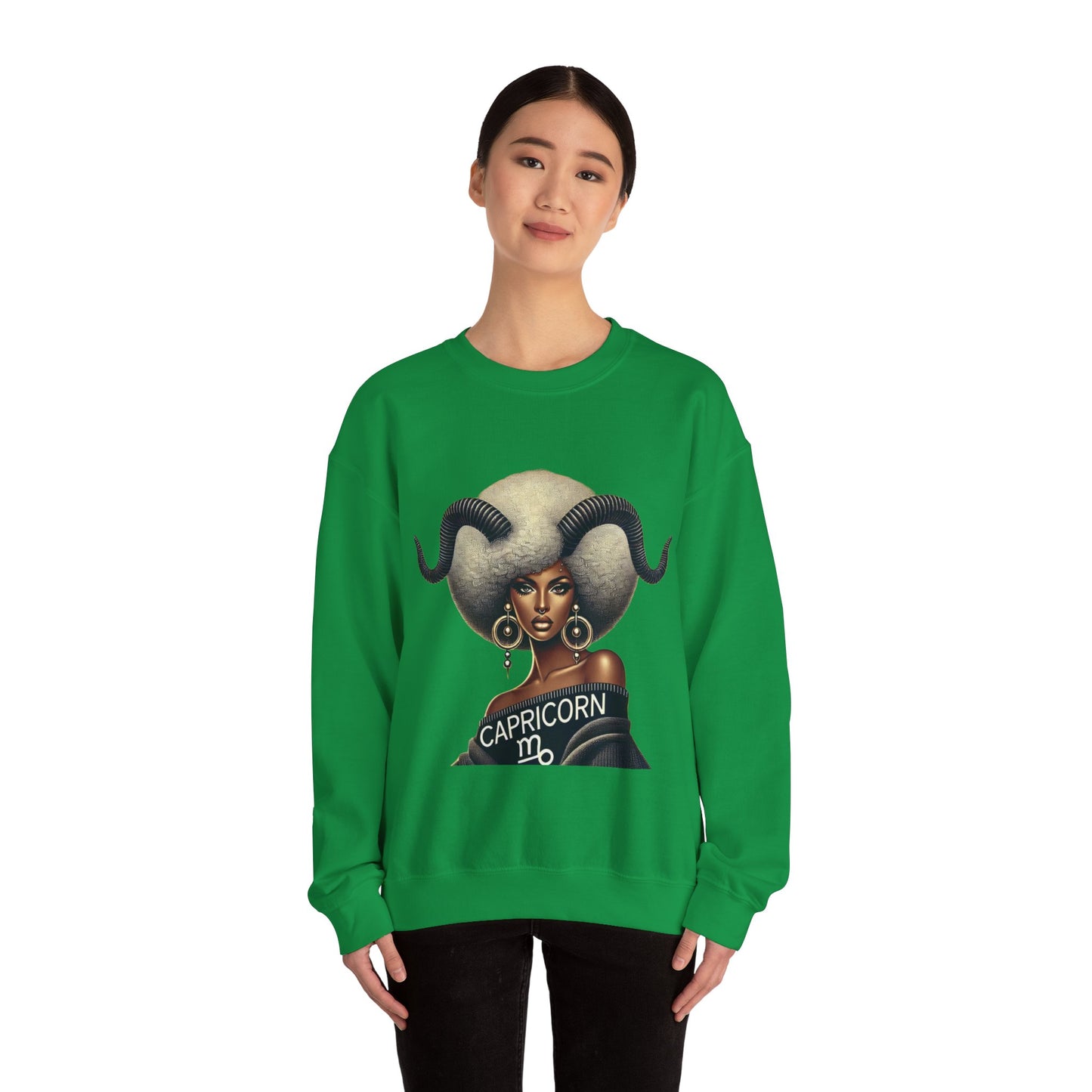 Capricorn Zodiac Sweatshirt for Astrology Lovers - Unisex Heavy Blend® Crewneck