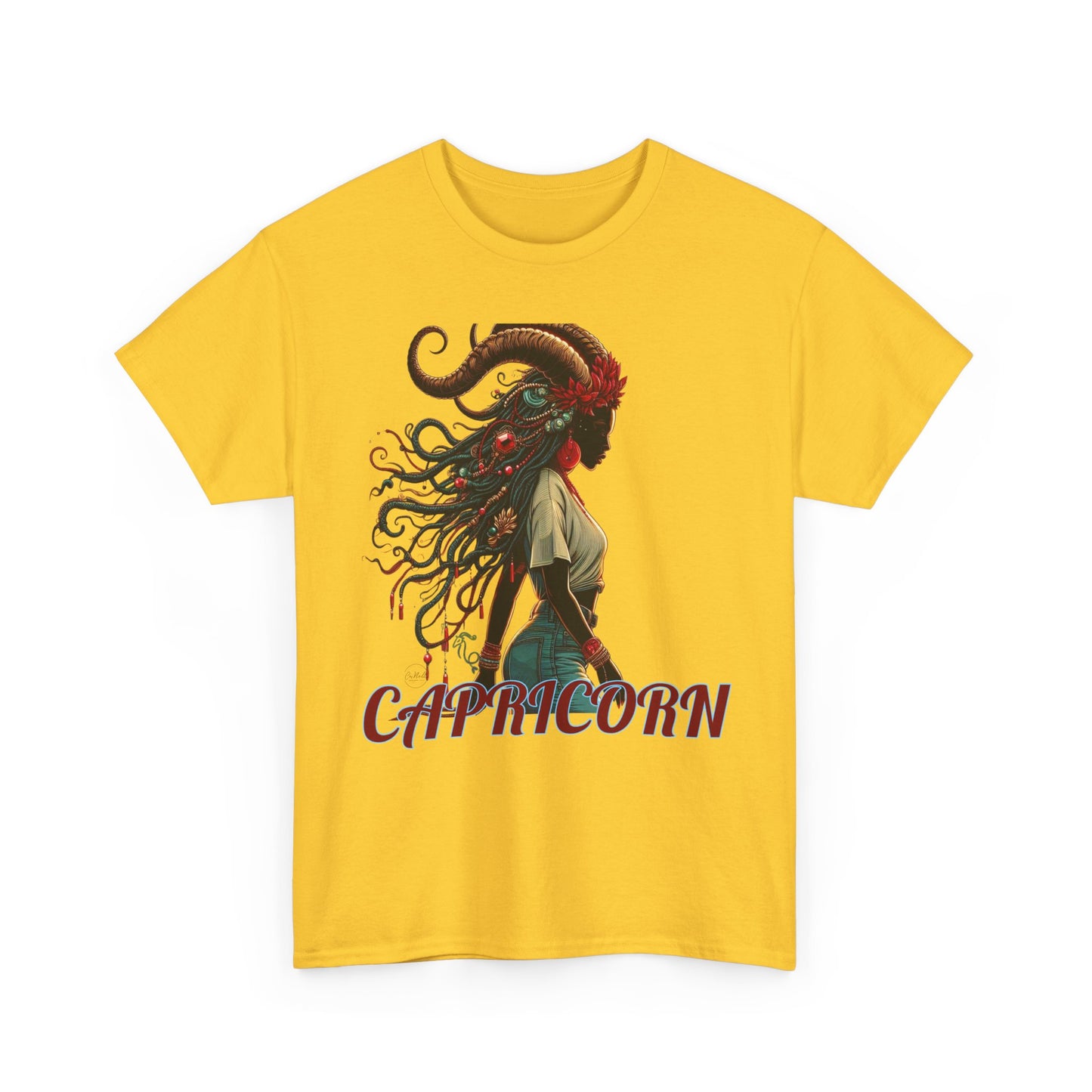 Capricorn Graphic Unisex Heavy Cotton Tee - Astrology Zodiac Shirt