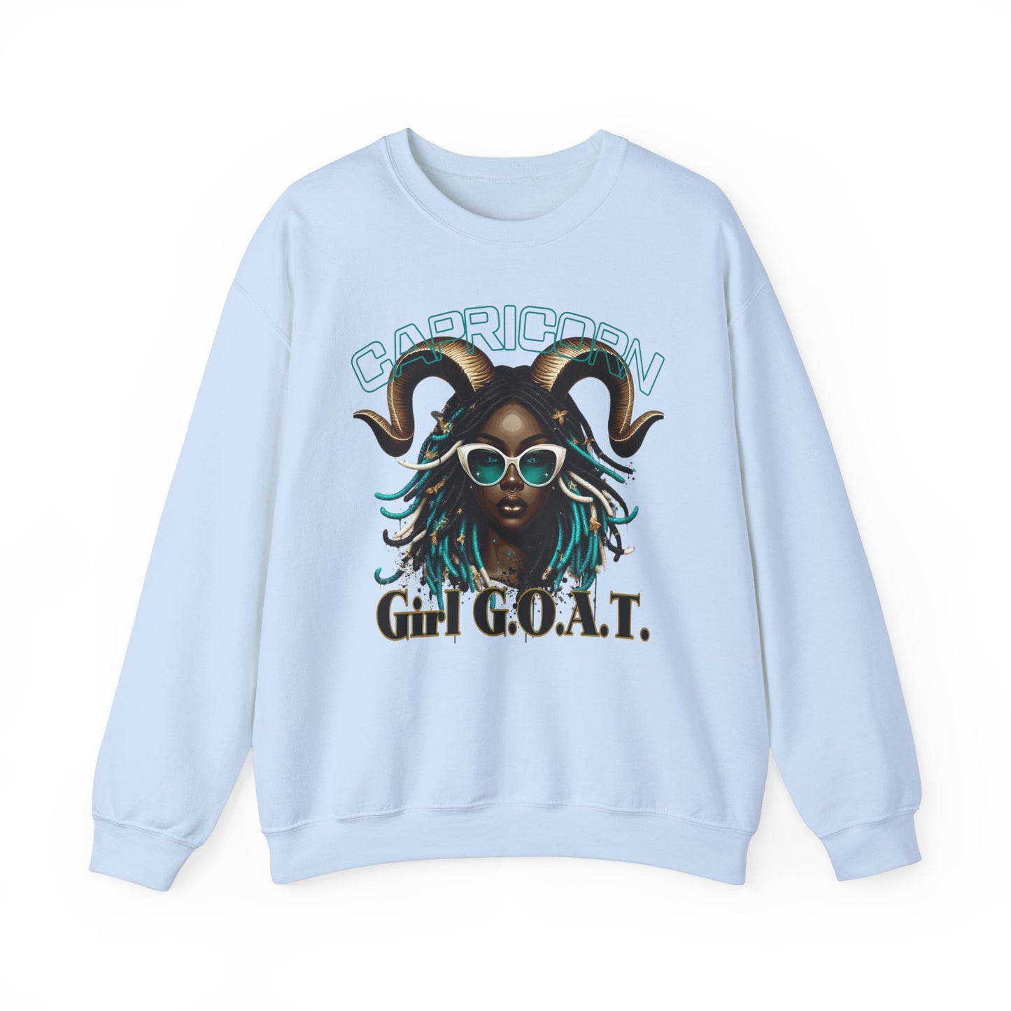 Capricorn Girl G.O.A.T. Unisex Crewneck Sweatshirt