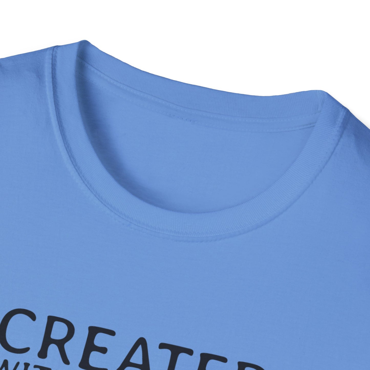 Created with a Purpose Unisex Softstyle T-Shirt - Inspirational Graphic Tee for Faith and Community