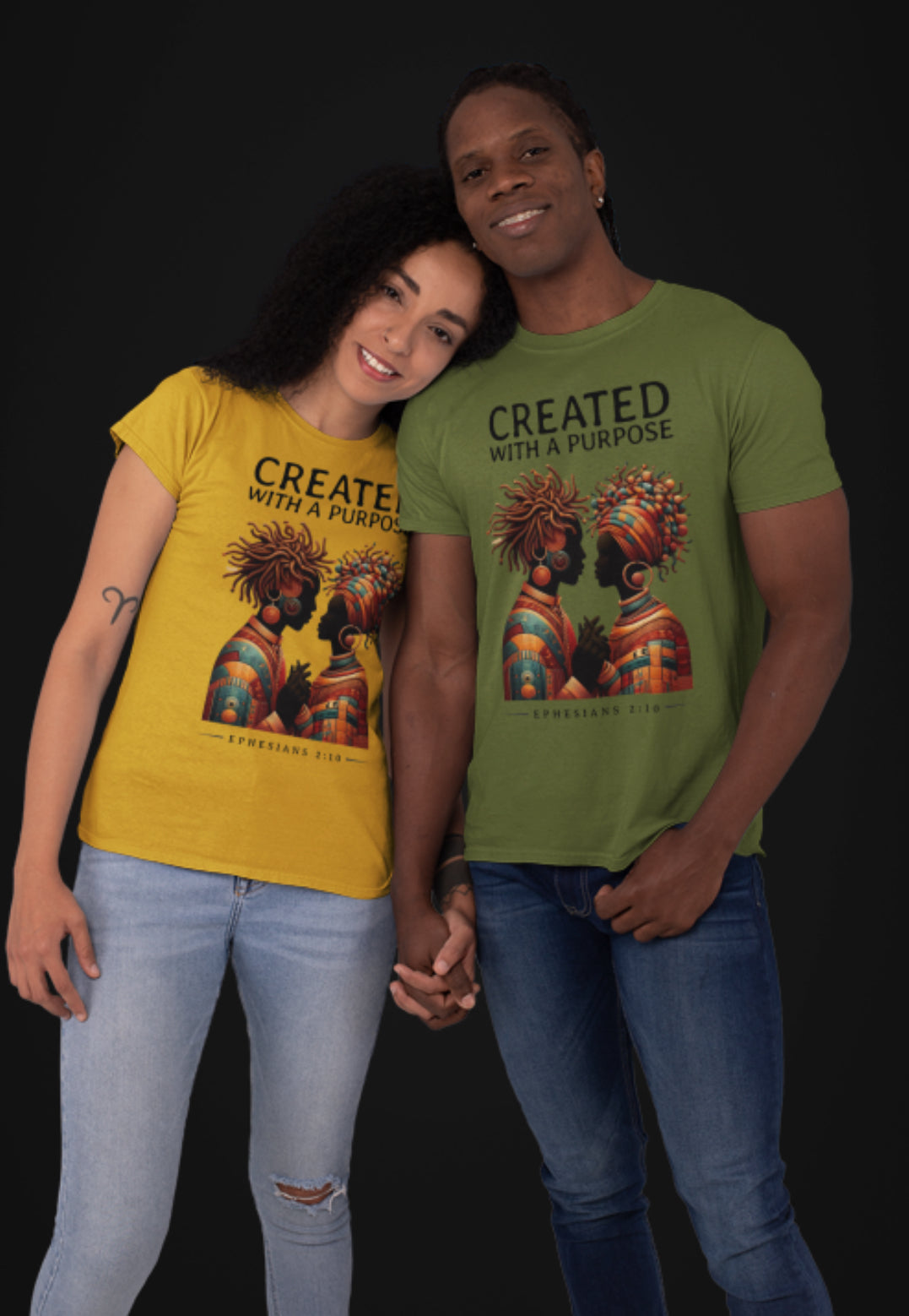 Created with a Purpose Unisex Softstyle T-Shirt - Inspirational Graphic Tee for Faith and Community