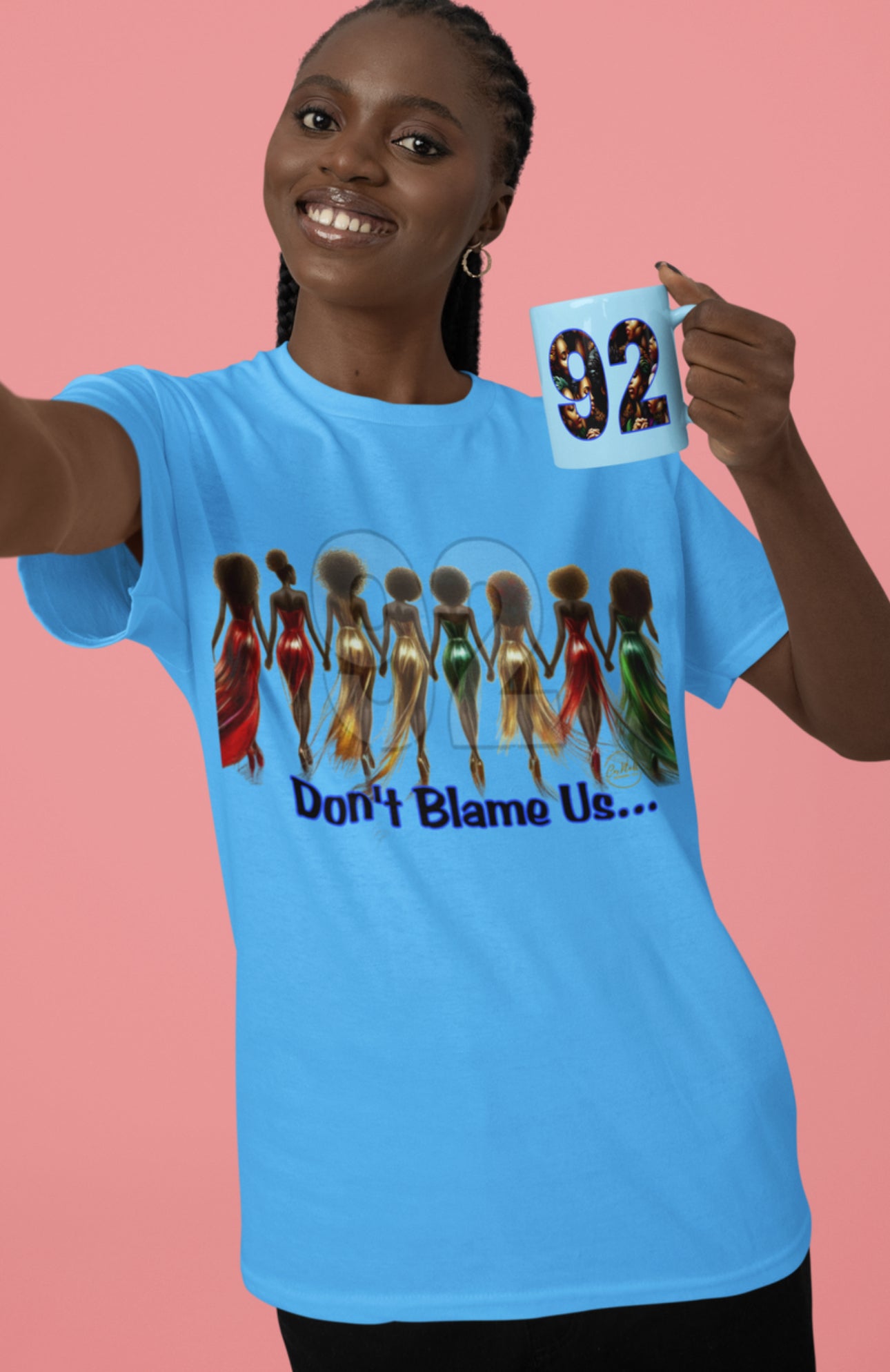 92 Don't Blame Us Unisex Softstyle T-Shirt - Empowering Afrocentric Design