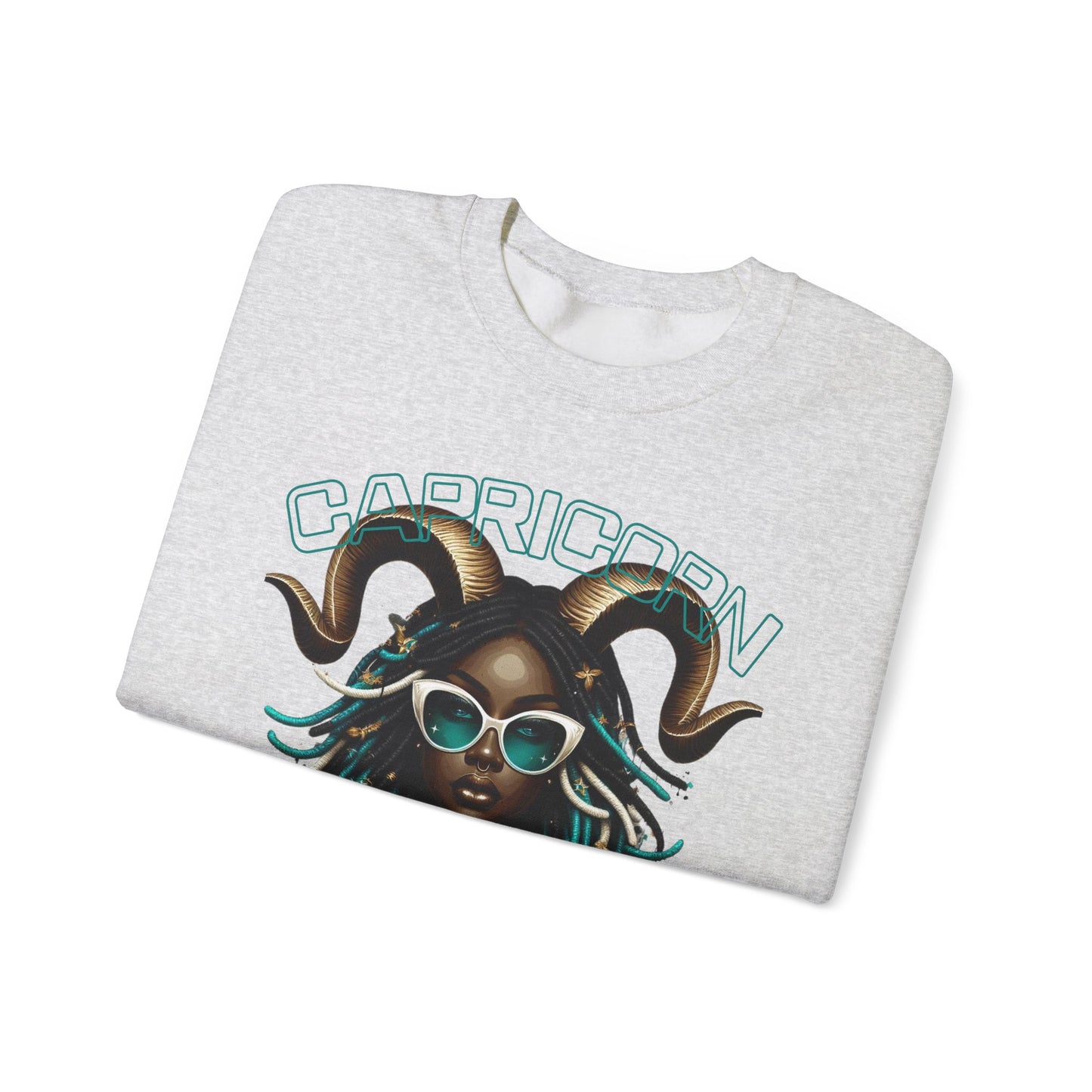 Capricorn Girl G.O.A.T. Unisex Crewneck Sweatshirt