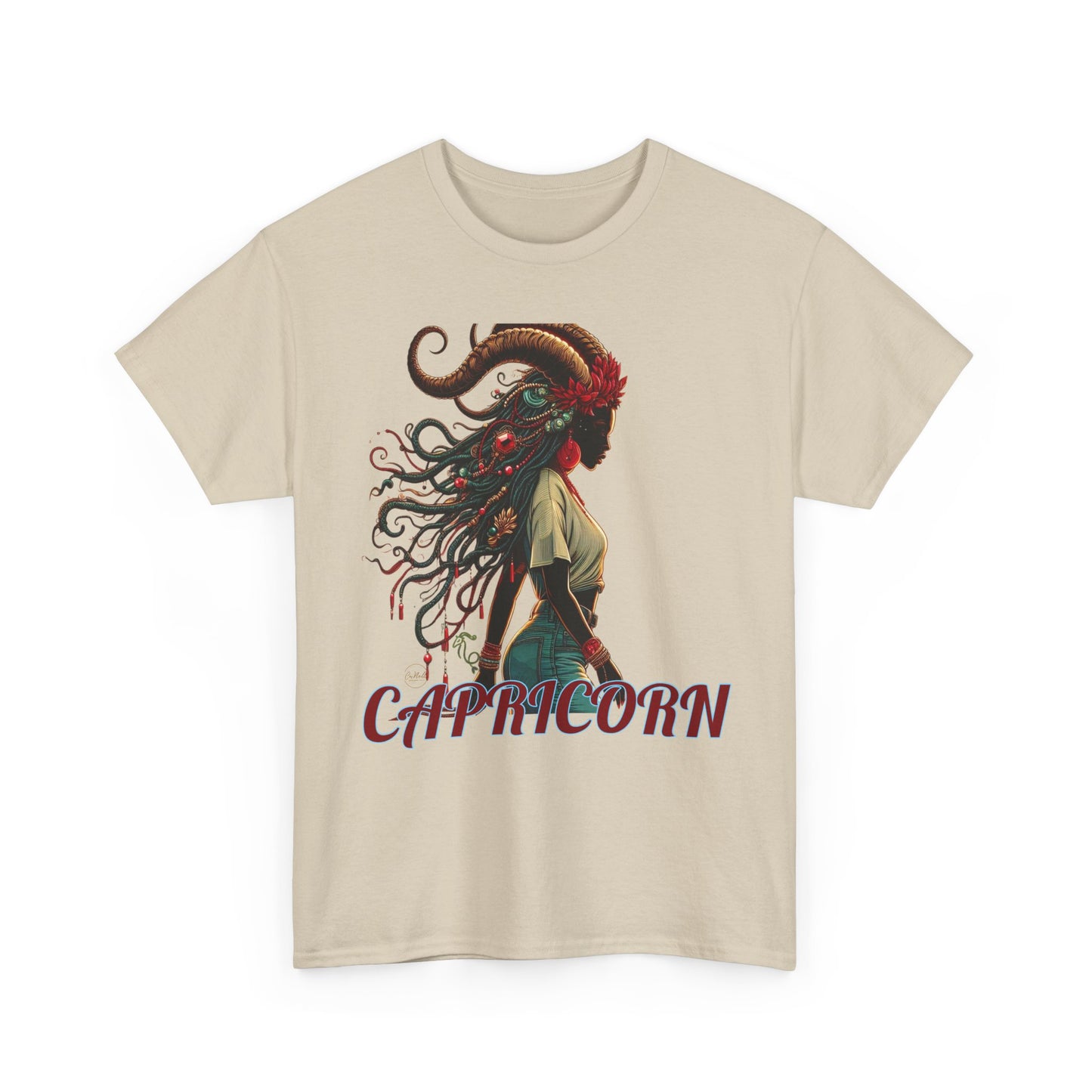 Capricorn Graphic Unisex Heavy Cotton Tee - Astrology Zodiac Shirt