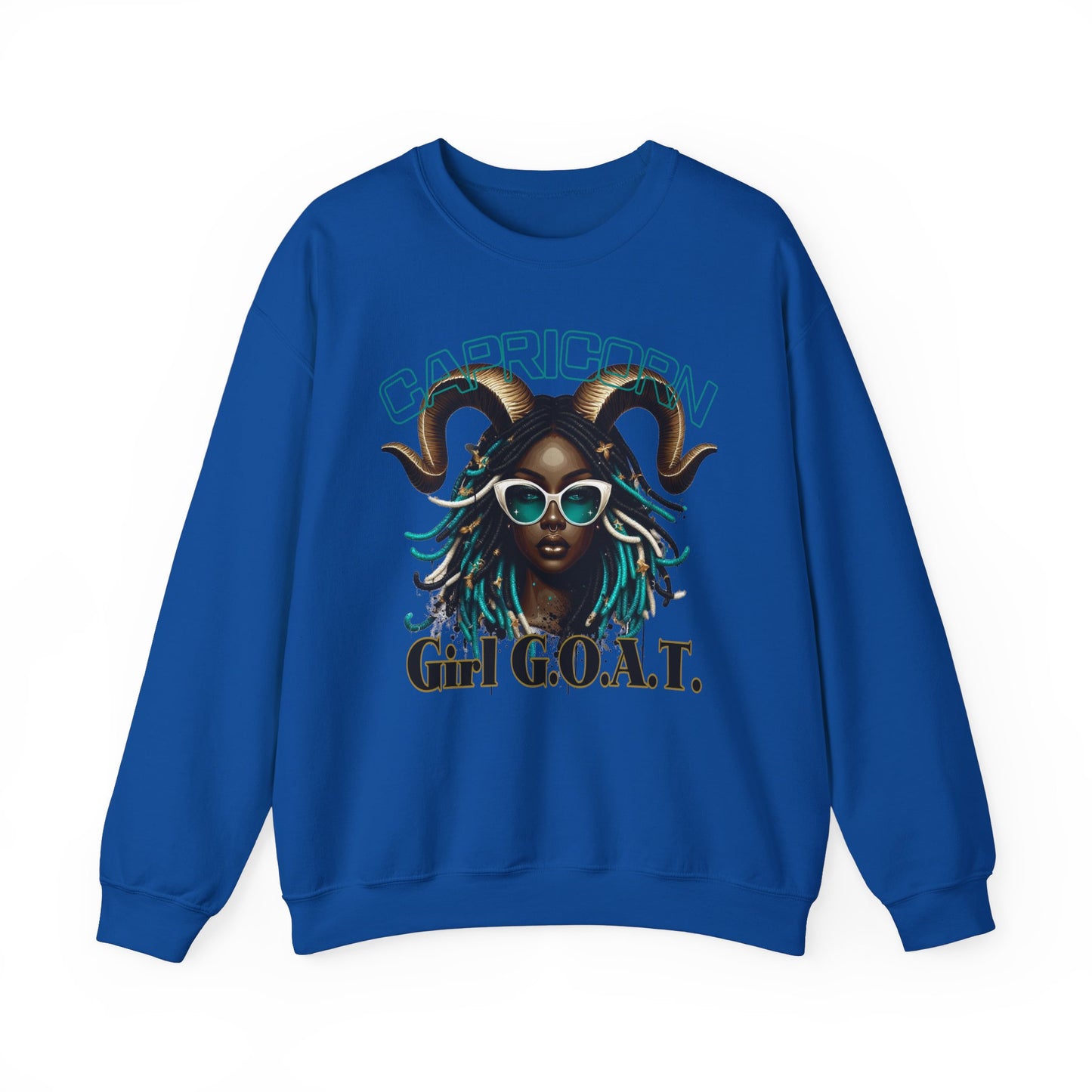 Capricorn Girl G.O.A.T. Unisex Crewneck Sweatshirt