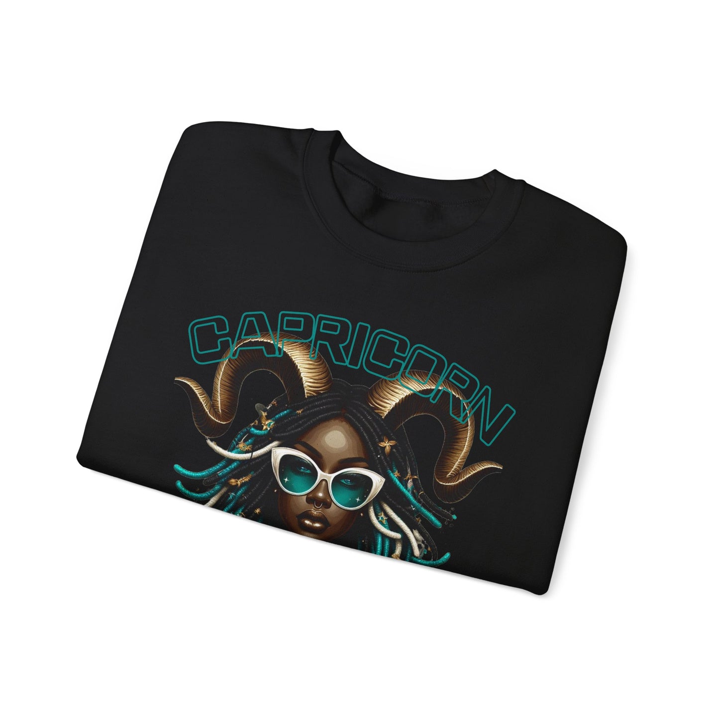 Capricorn Girl G.O.A.T. Unisex Crewneck Sweatshirt