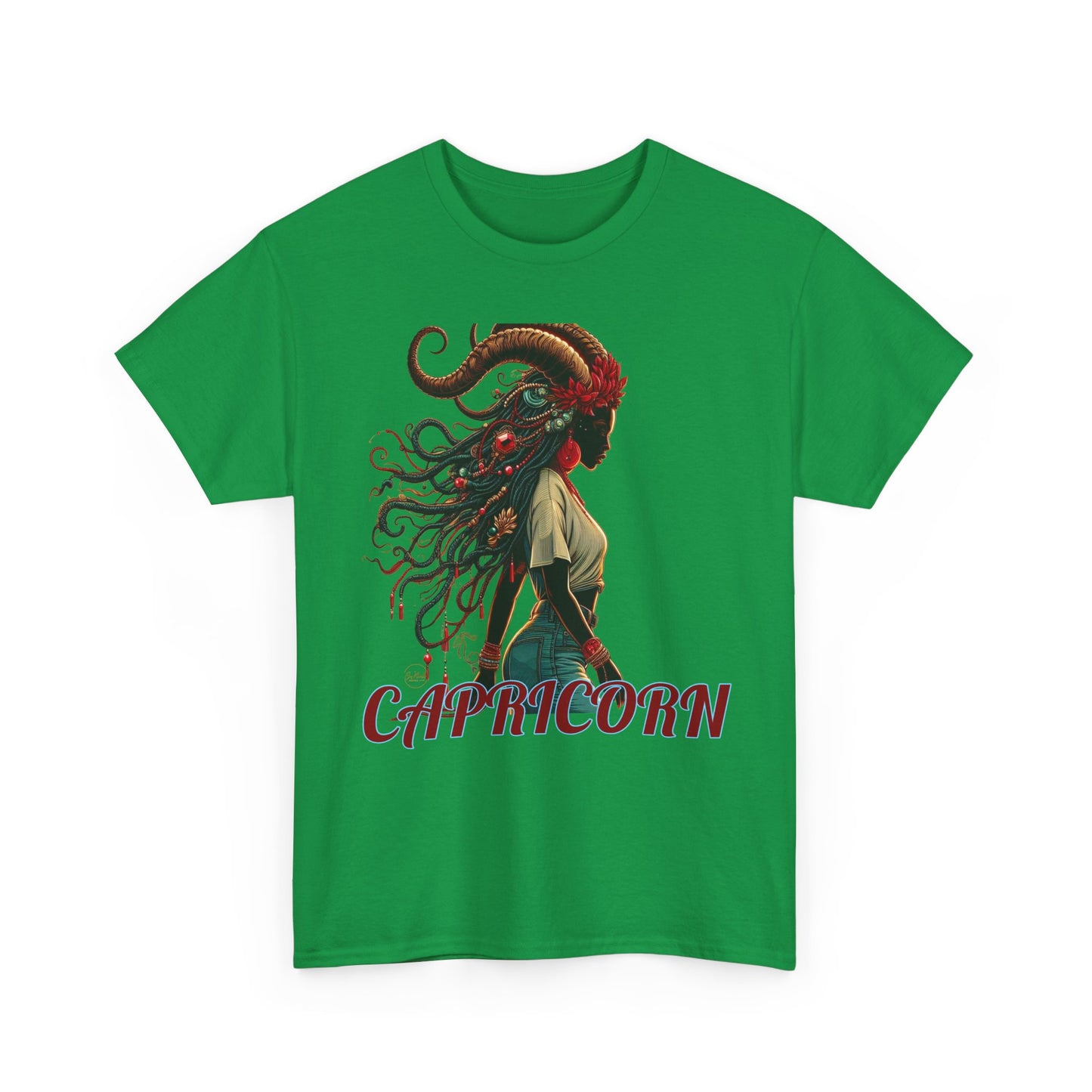 Capricorn Graphic Unisex Heavy Cotton Tee - Astrology Zodiac Shirt