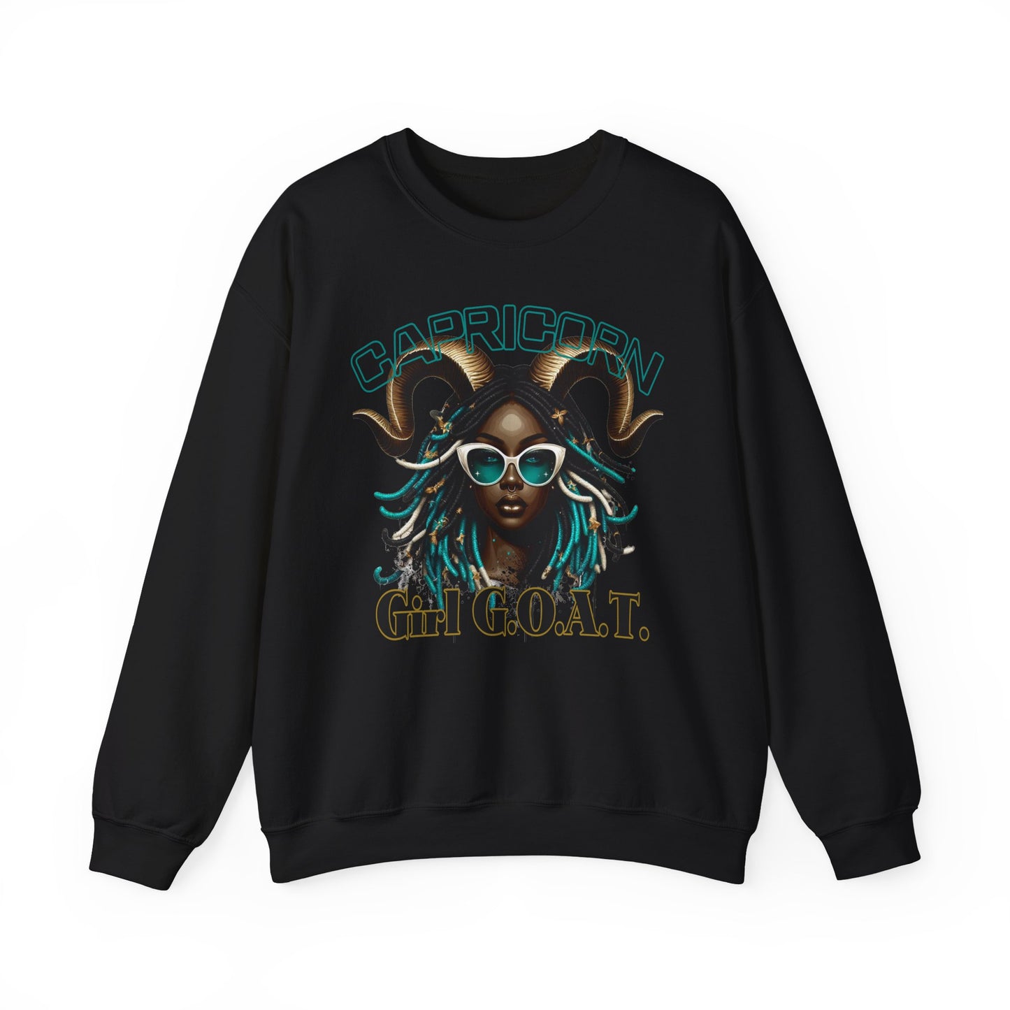 Capricorn Girl G.O.A.T. Unisex Crewneck Sweatshirt