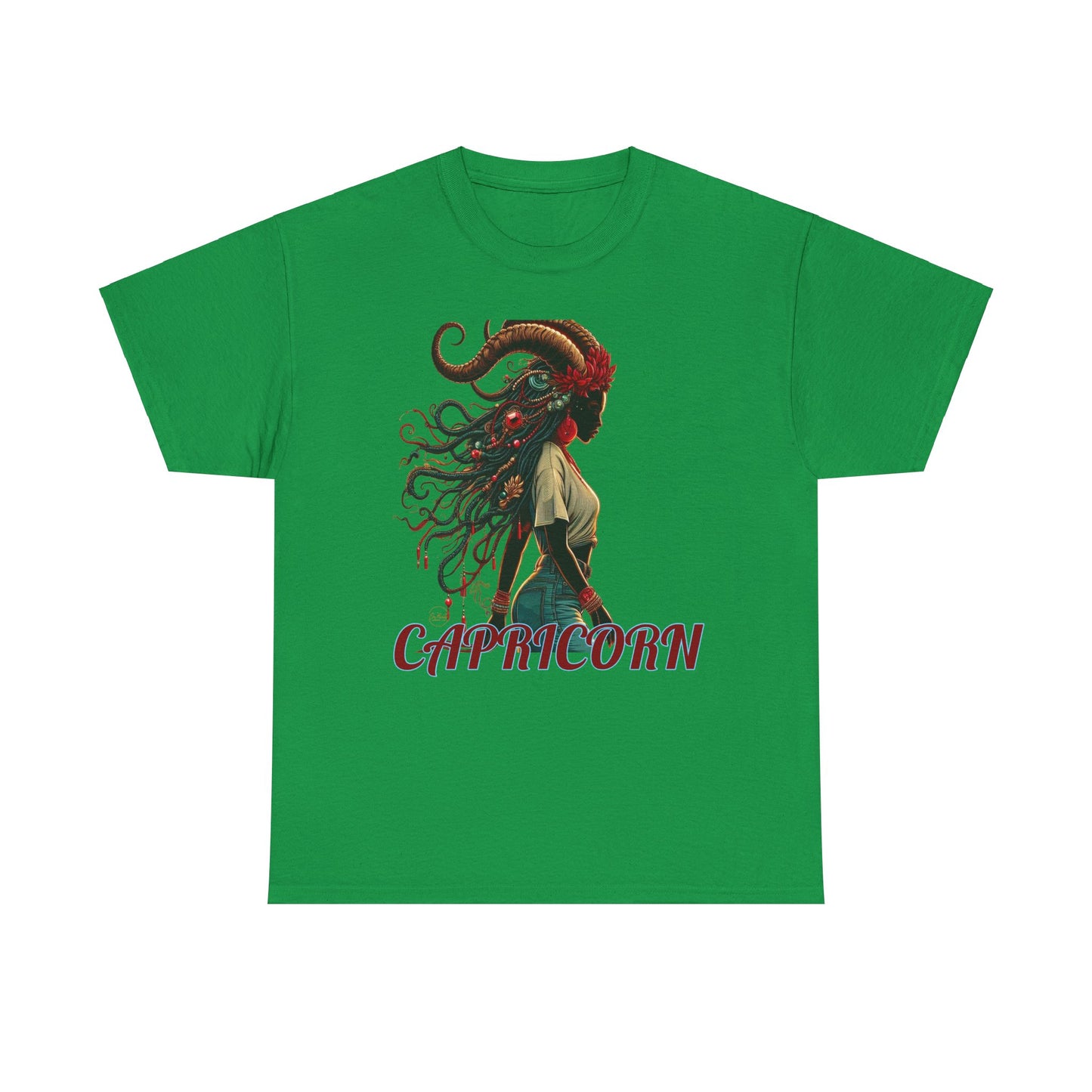 Capricorn Graphic Unisex Heavy Cotton Tee - Astrology Zodiac Shirt