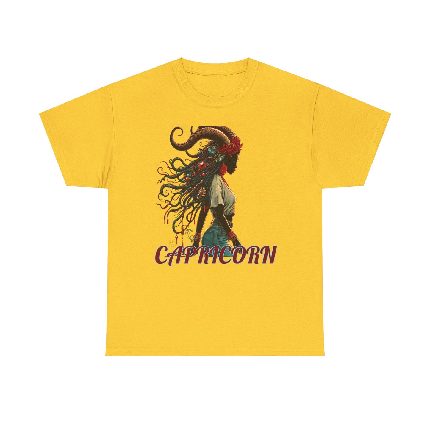 Capricorn Graphic Unisex Heavy Cotton Tee - Astrology Zodiac Shirt