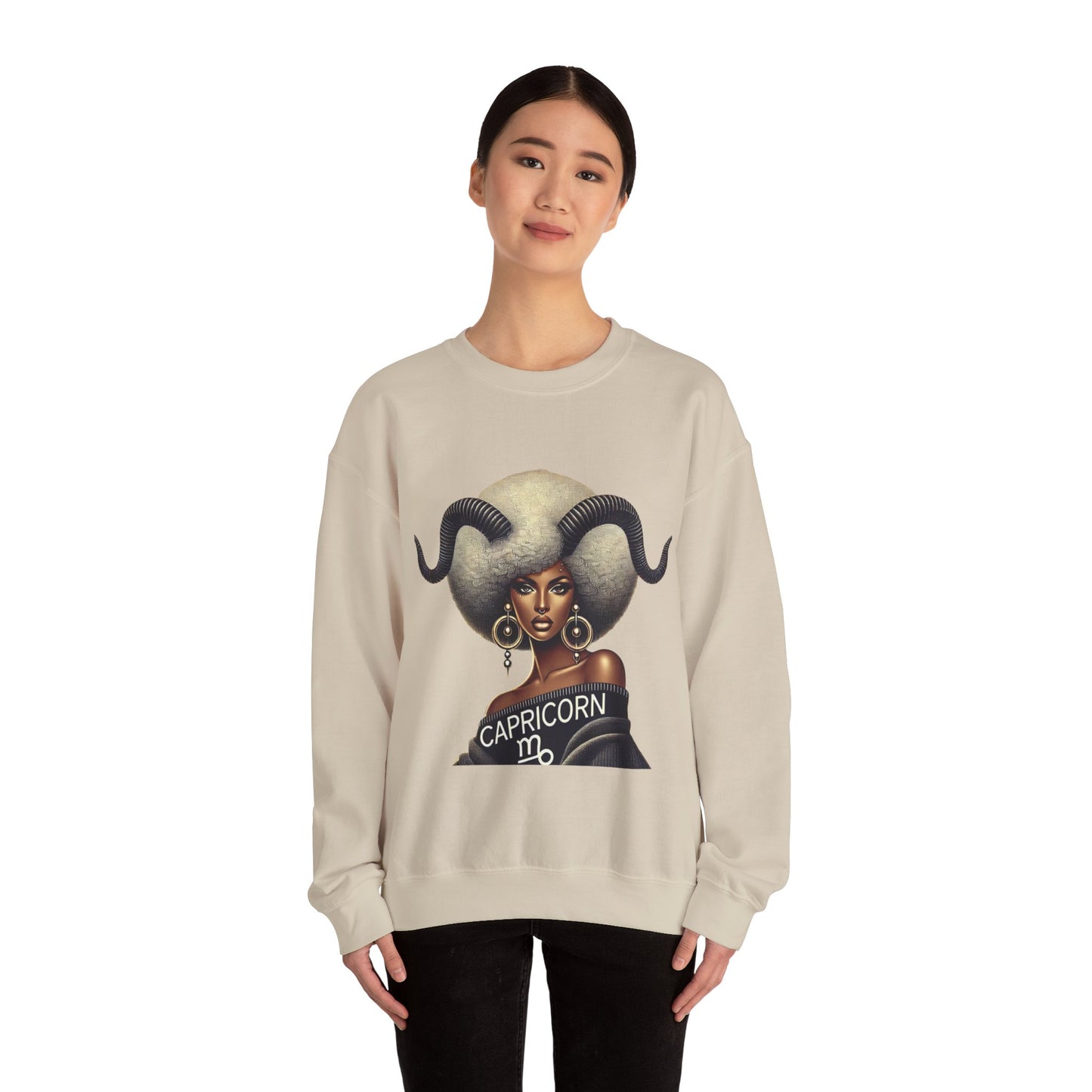 Capricorn Zodiac Sweatshirt for Astrology Lovers - Unisex Heavy Blend® Crewneck