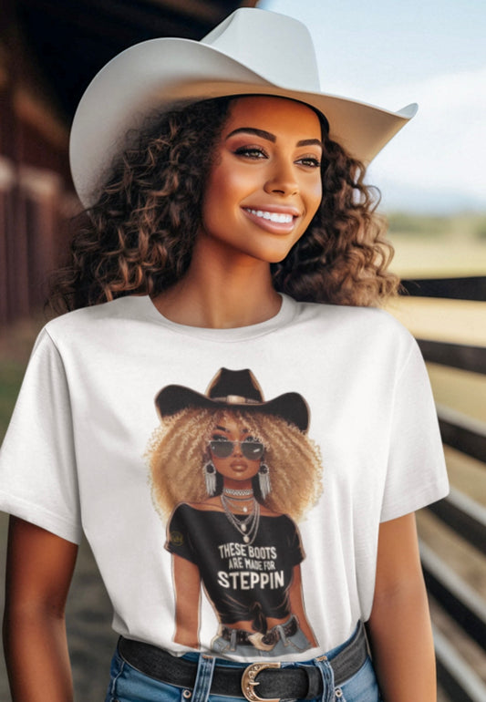 Stylish Women's Graphic Tee - 'The Roots Steppin' - Boho Vibe, Perfect for Festivals, Casual Outings, Everyday Wear, Gift for Her