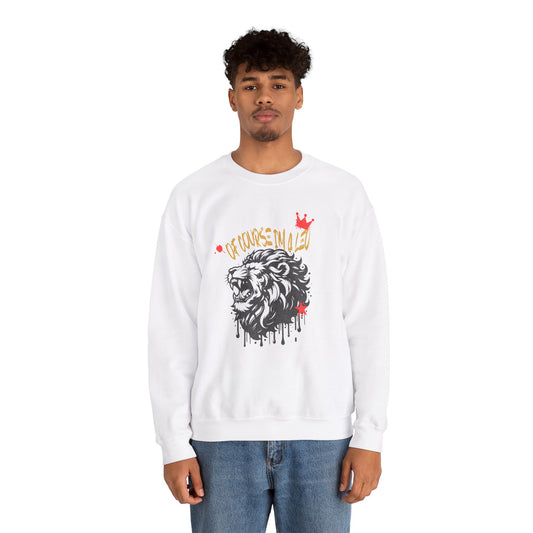 Unisex Lion Graphic Sweatshirt - "Of Course I'm a Leo"