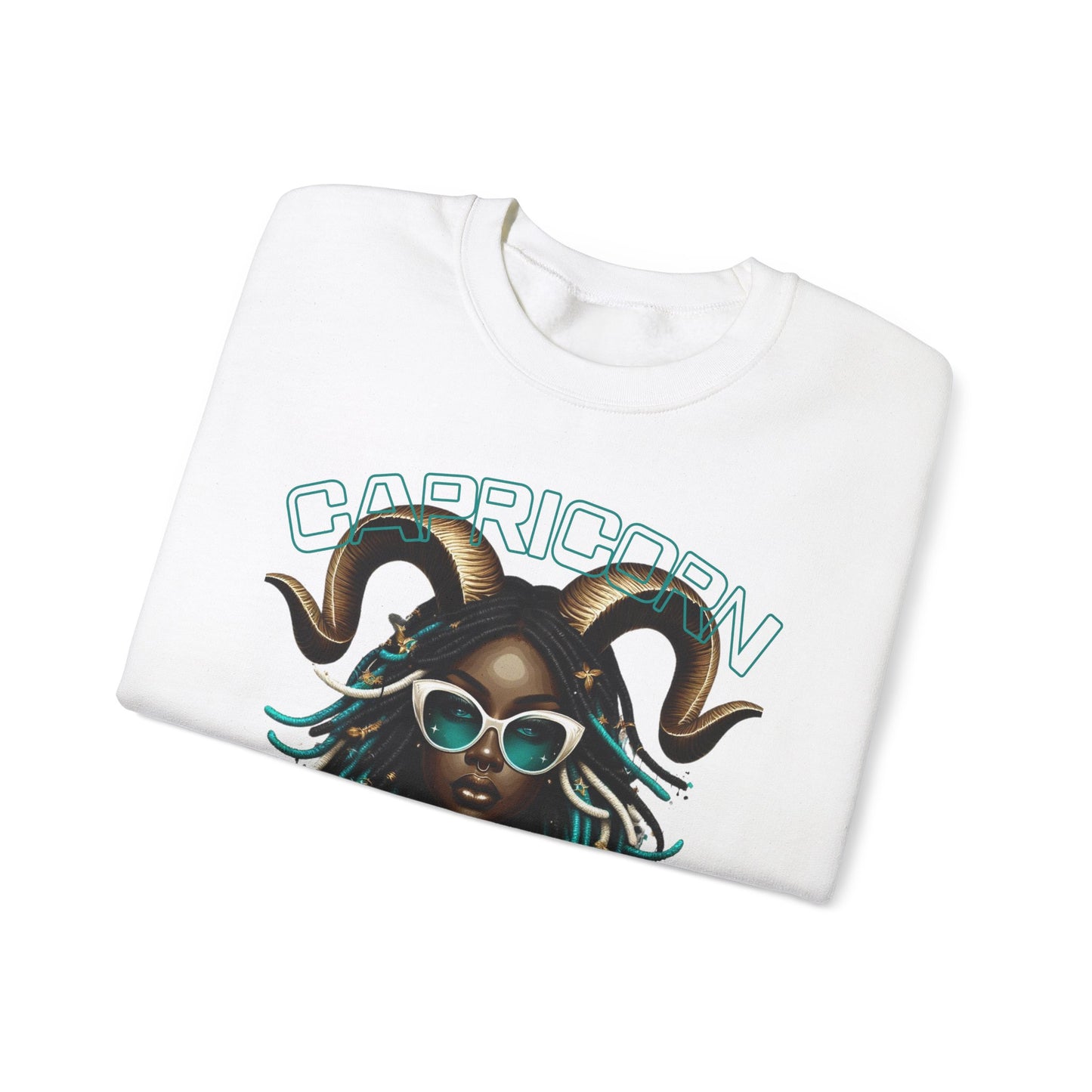Capricorn Girl G.O.A.T. Unisex Crewneck Sweatshirt