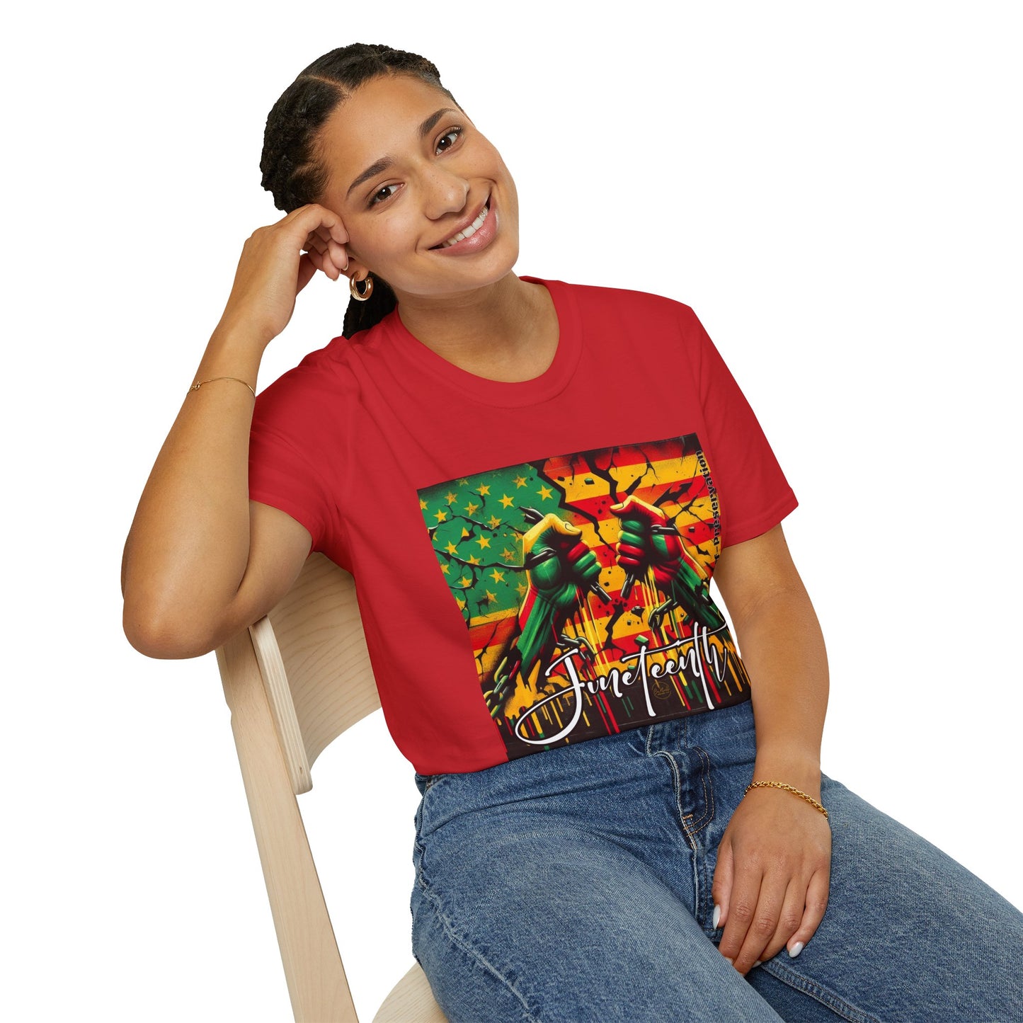 Juneteenth Celebration Unisex Softstyle T-Shirt, Freedom Tee, Black History Month Shirt, Juneteenth Gift, Retro Graphic Tee