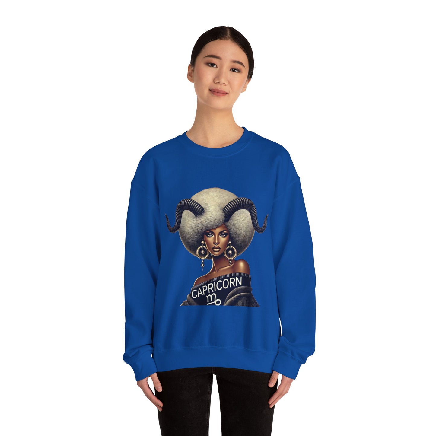 Capricorn Zodiac Sweatshirt for Astrology Lovers - Unisex Heavy Blend® Crewneck