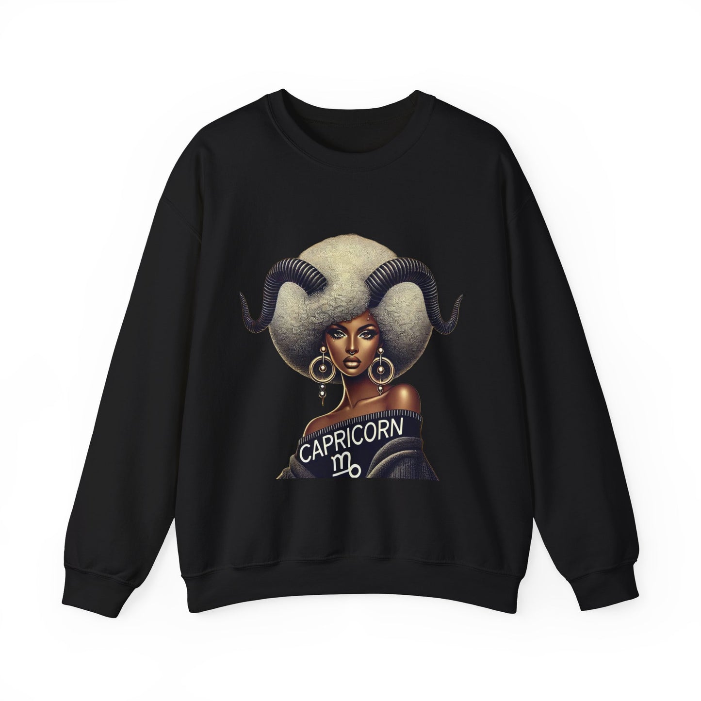 Capricorn Zodiac Sweatshirt for Astrology Lovers - Unisex Heavy Blend® Crewneck