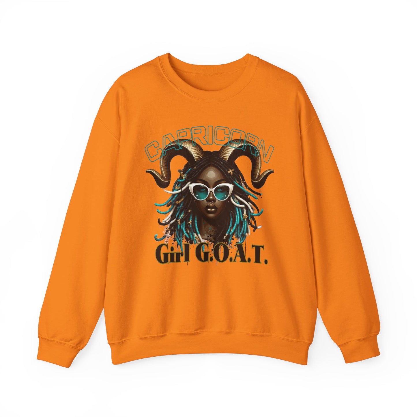 Capricorn Girl G.O.A.T. Unisex Crewneck Sweatshirt
