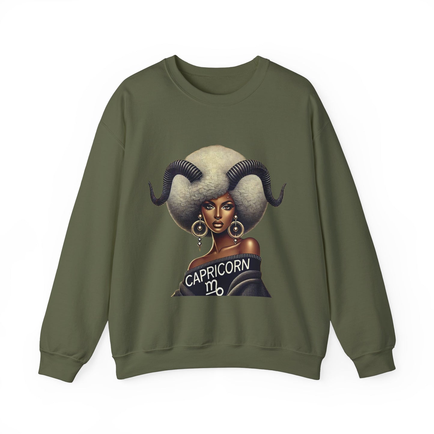 Capricorn Zodiac Sweatshirt for Astrology Lovers - Unisex Heavy Blend® Crewneck