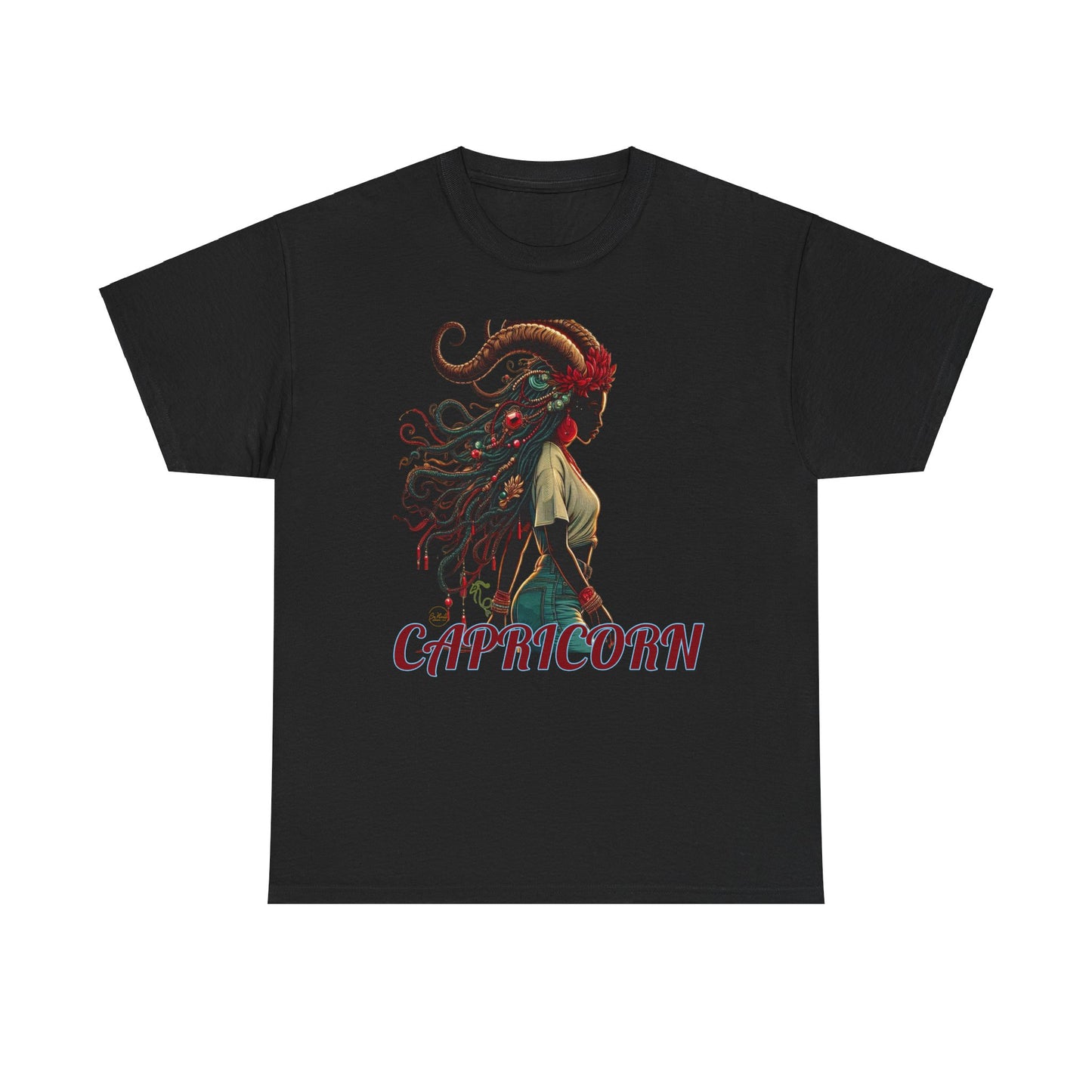 Capricorn Graphic Unisex Heavy Cotton Tee - Astrology Zodiac Shirt