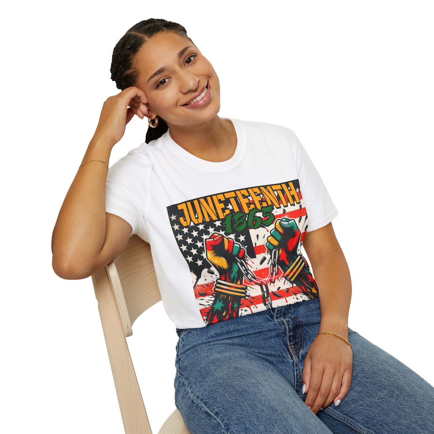 Juneteenth Freedom T-Shirt | Unisex Softstyle Tee, Celebrate Juneteenth, Black History Month, Independence Day, Activist Apparel, Gift [...]