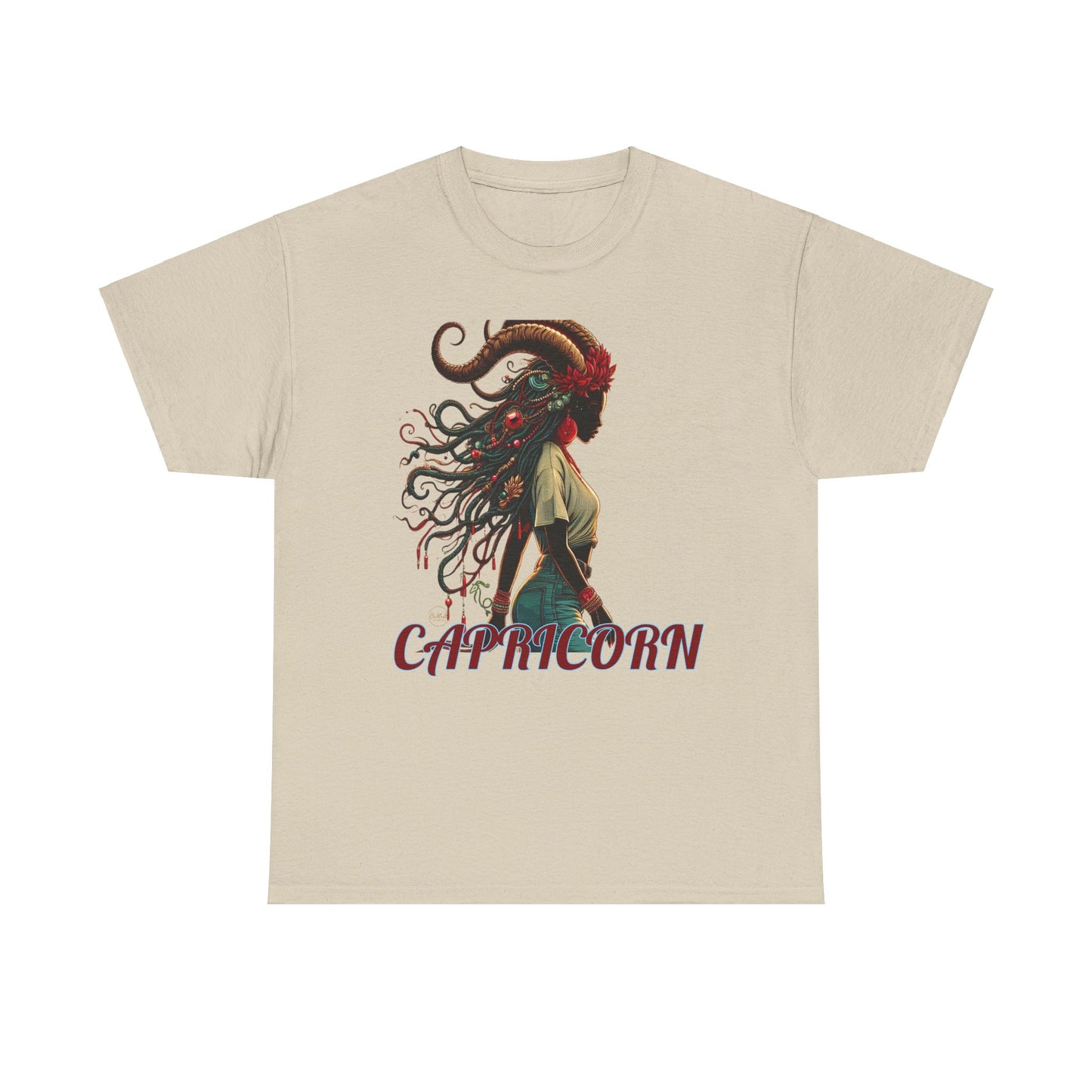 Capricorn Graphic Unisex Heavy Cotton Tee - Astrology Zodiac Shirt