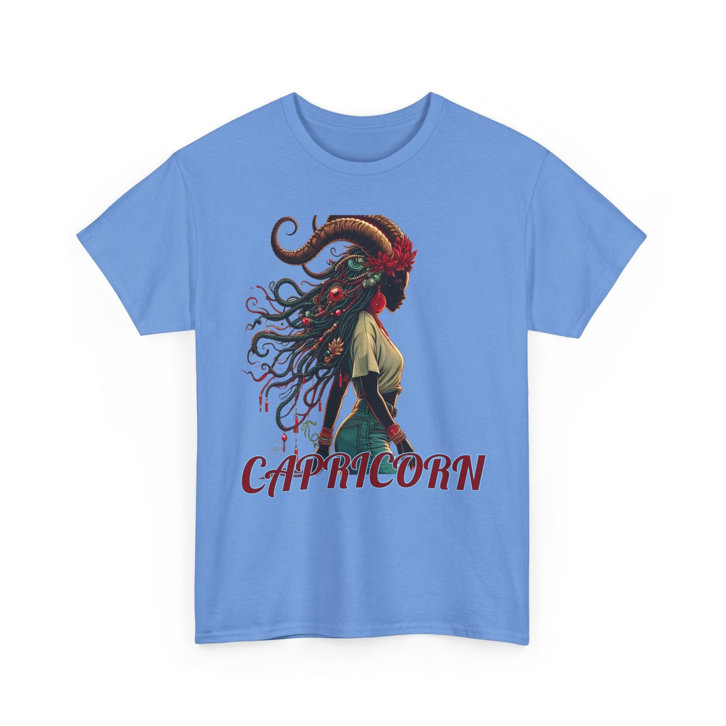 Capricorn Graphic Unisex Heavy Cotton Tee - Astrology Zodiac Shirt