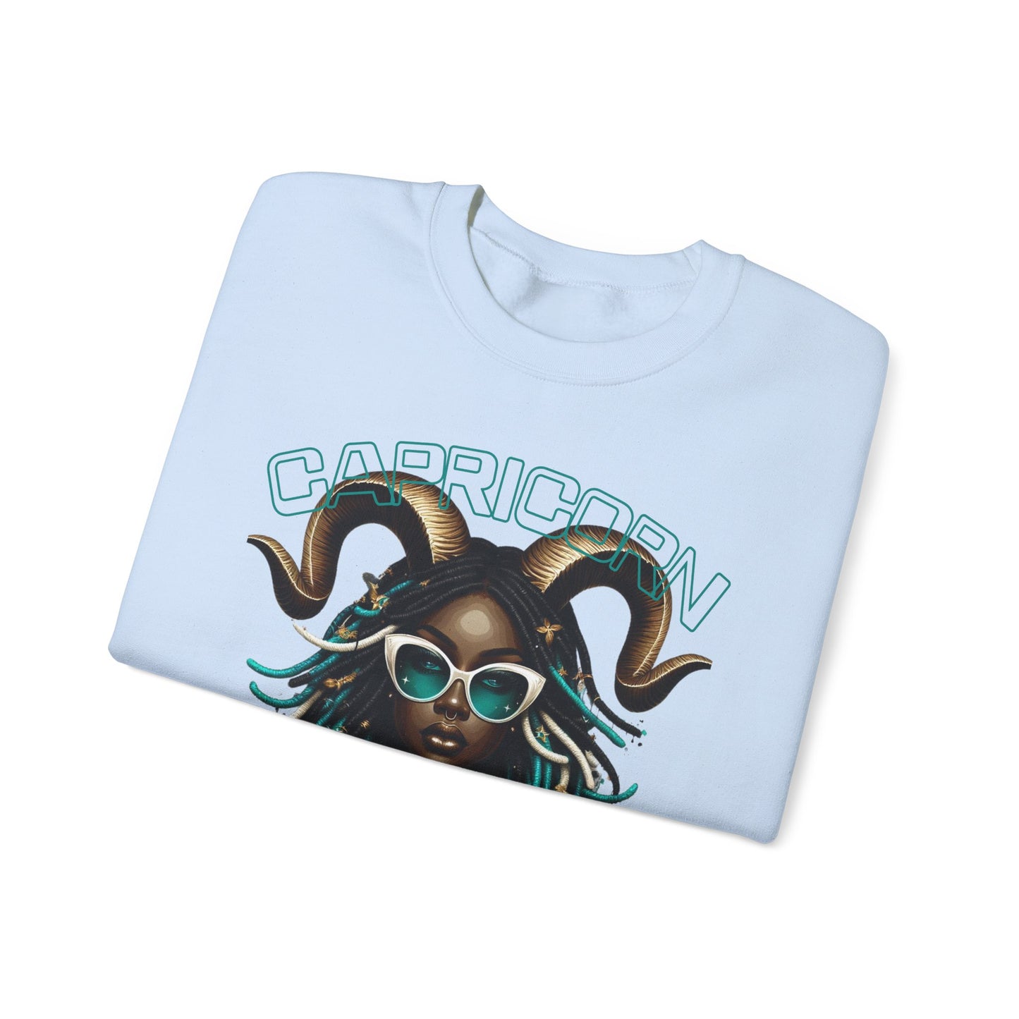 Capricorn Girl G.O.A.T. Unisex Crewneck Sweatshirt