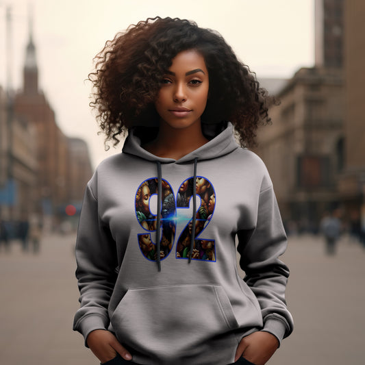 Retro 92 Unisex Heavy Blend™ Hooded Sweatshirt - Cozy Streetwear