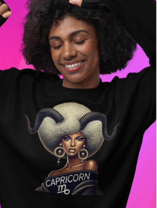 Capricorn Zodiac Sweatshirt for Astrology Lovers - Unisex Heavy Blend® Crewneck