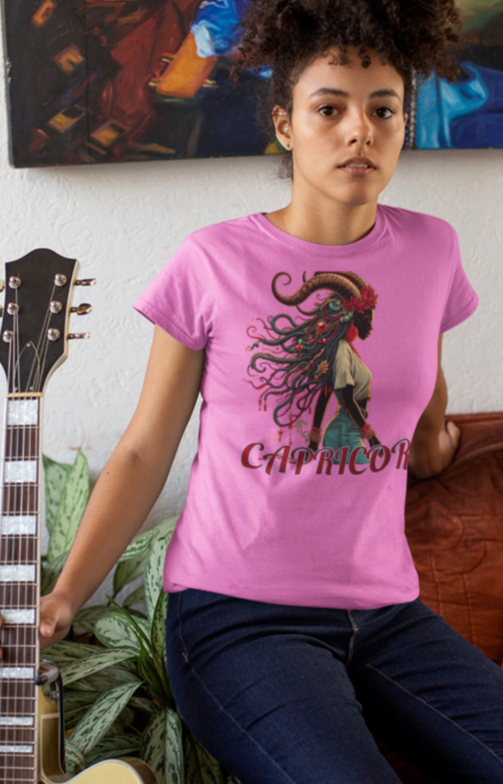 Capricorn Graphic Unisex Heavy Cotton Tee - Astrology Zodiac Shirt